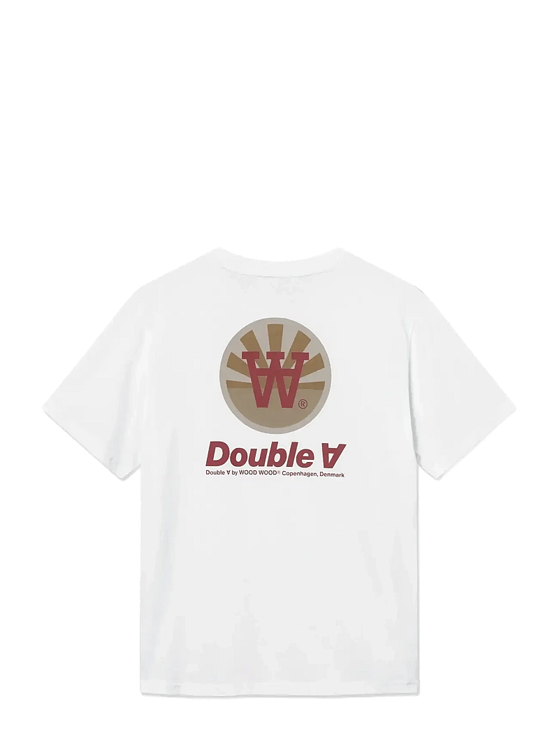 WOOD WOOD - WWAce tee doublesun 25220 - kortärmade t-shirts - bright white - 2