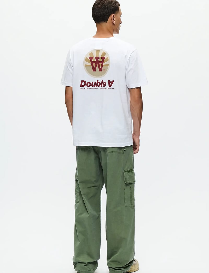 WOOD WOOD - WWAce tee doublesun 25220 - kortärmade t-shirts - bright white - 3