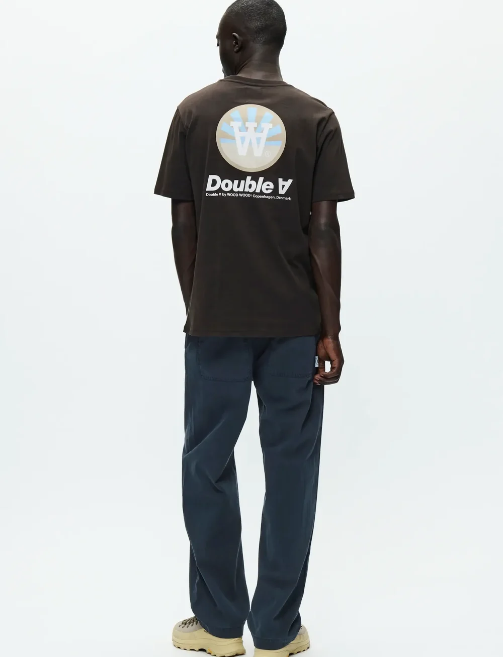 WOOD WOOD - WWAce tee doublesun 25220 - kortærmede t-shirts - chocolate torte - 3