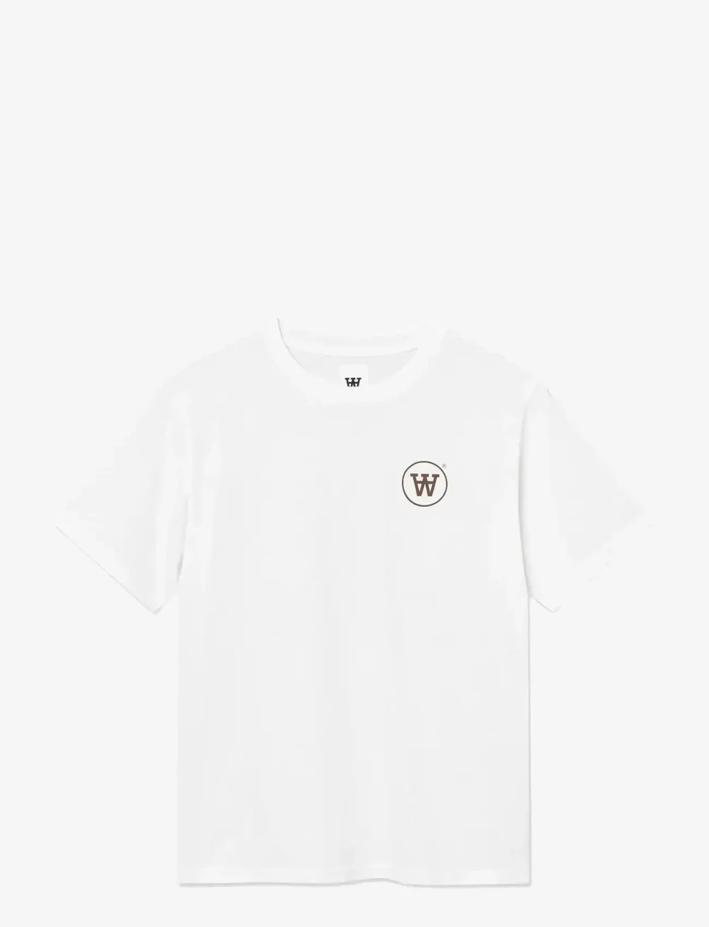 WOOD WOOD - WWAce tee craack 25220 - lühikeste varrukatega t-särgid - bright white - 1