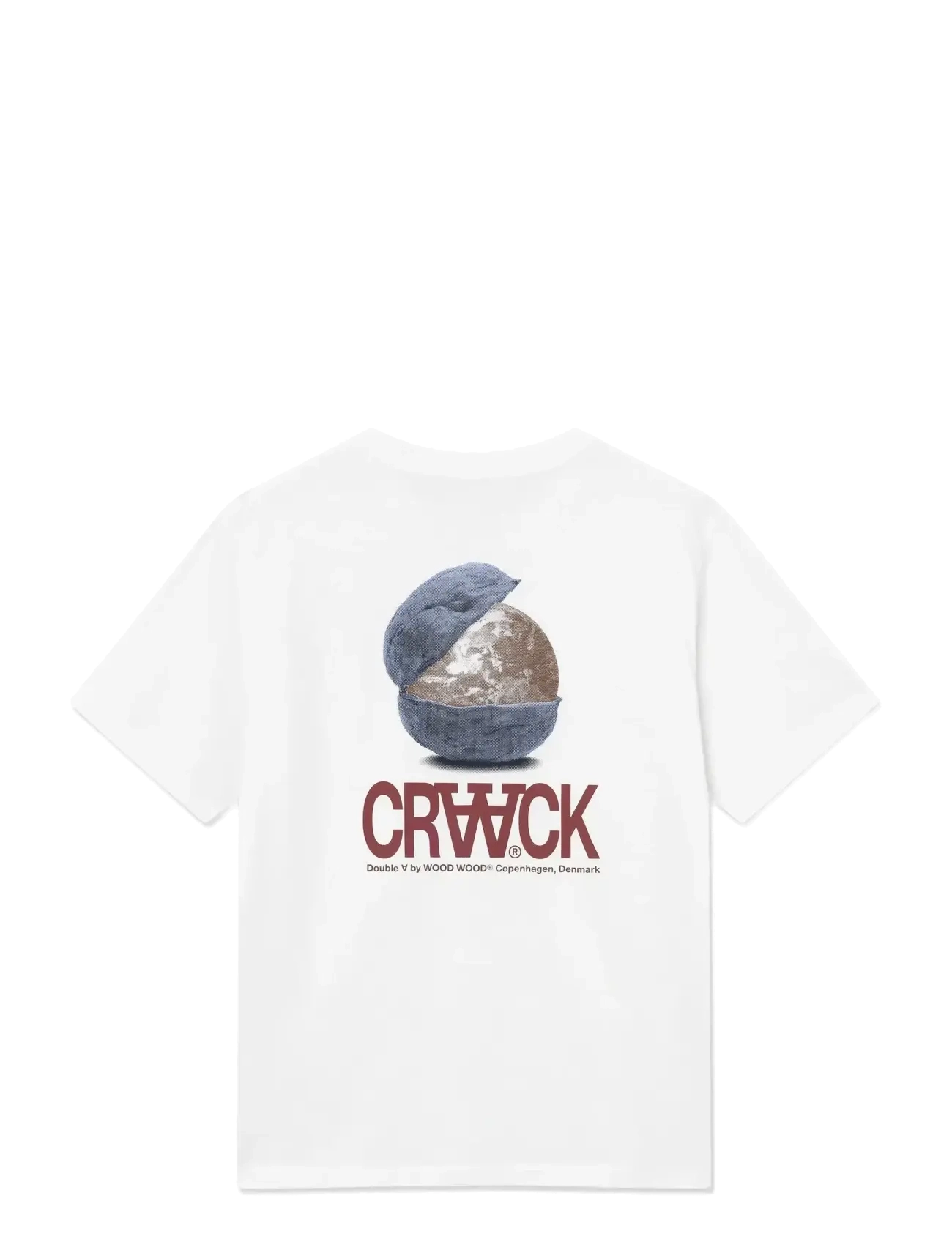 WOOD WOOD - WWAce tee craack 25220 - bright white - 2