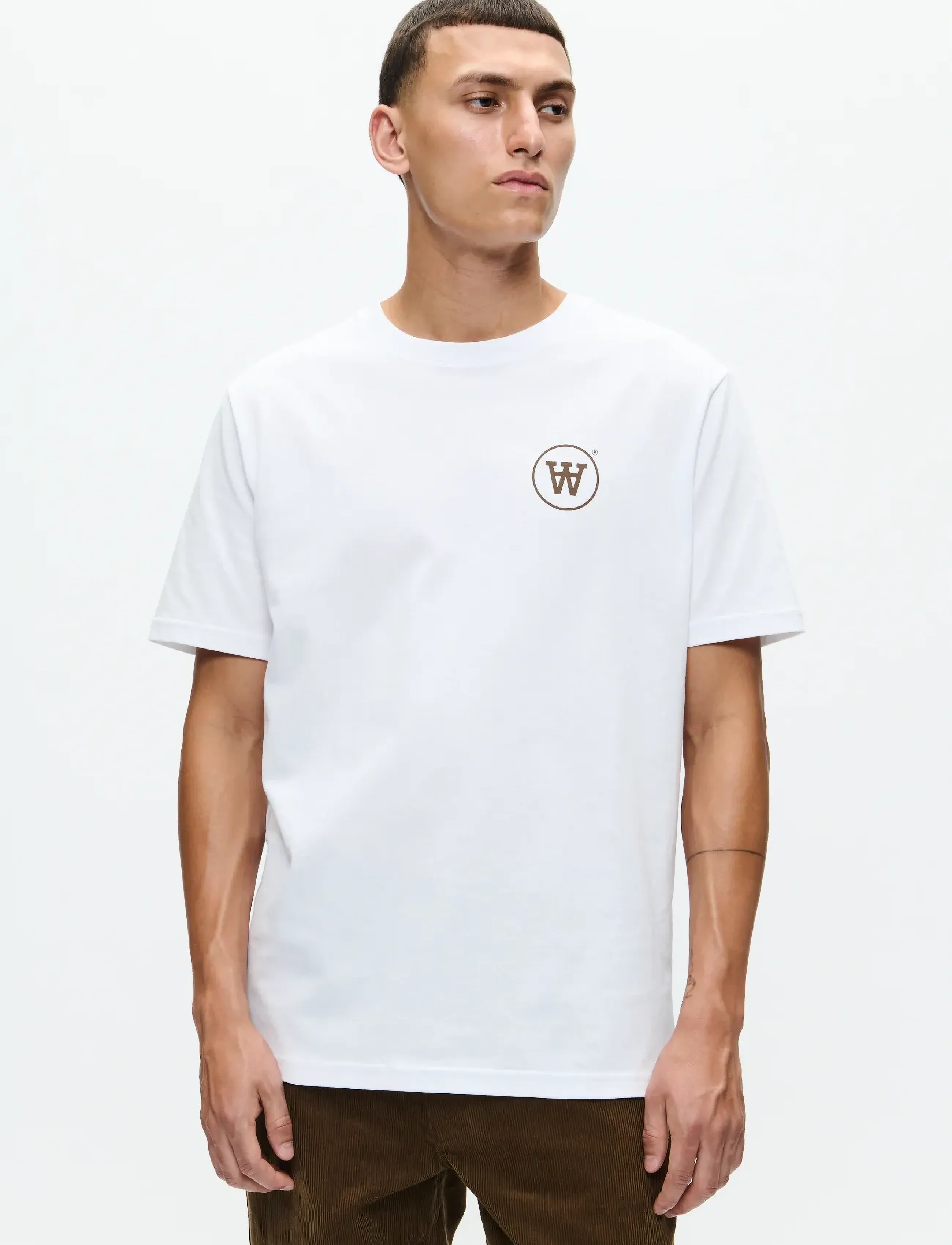 WOOD WOOD - WWAce tee craack 25220 - bright white - 3