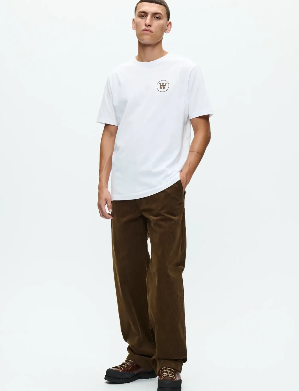 WOOD WOOD - WWAce tee craack 25220 - lühikeste varrukatega t-särgid - bright white - 4