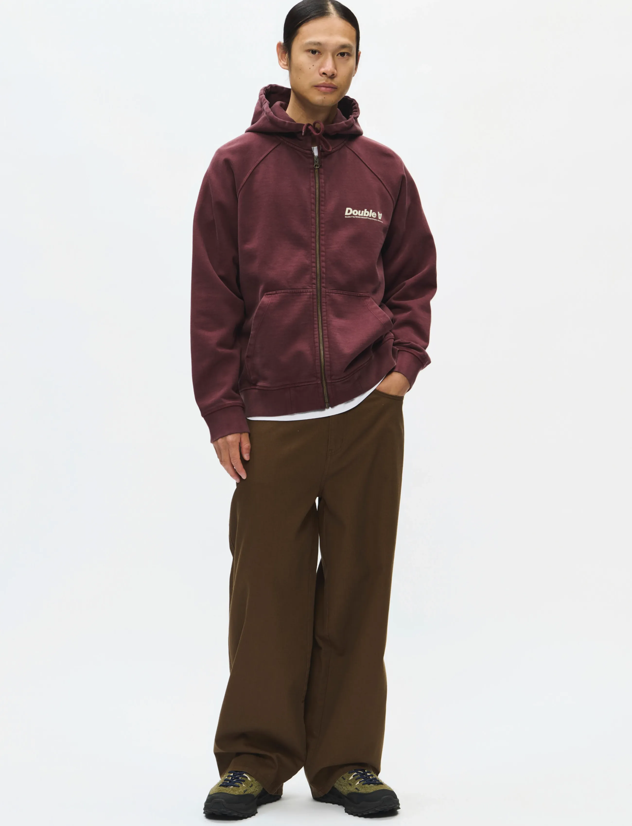 WOOD WOOD Wwsven Zipper Hoodie 25317 herr – bild 2