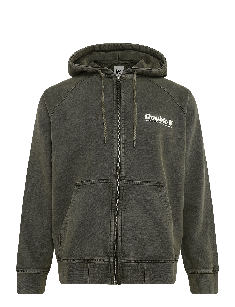 WOOD WOOD - WWSven zipper hoodie 25317 - kapuzenpullover - deep depths - 1