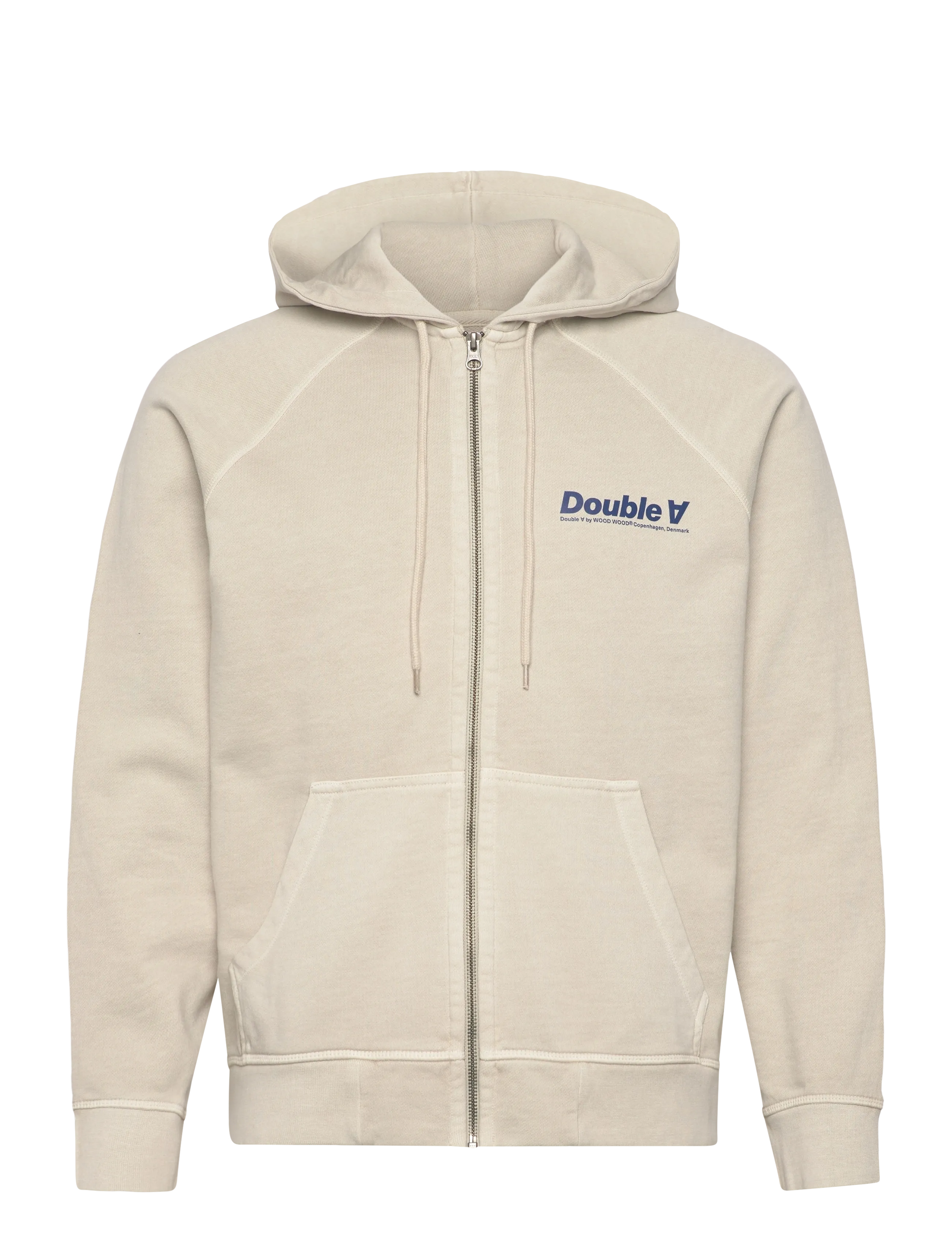 WOOD WOOD Wwsven Zipper Hoodie 25317 Beige - L - Herren