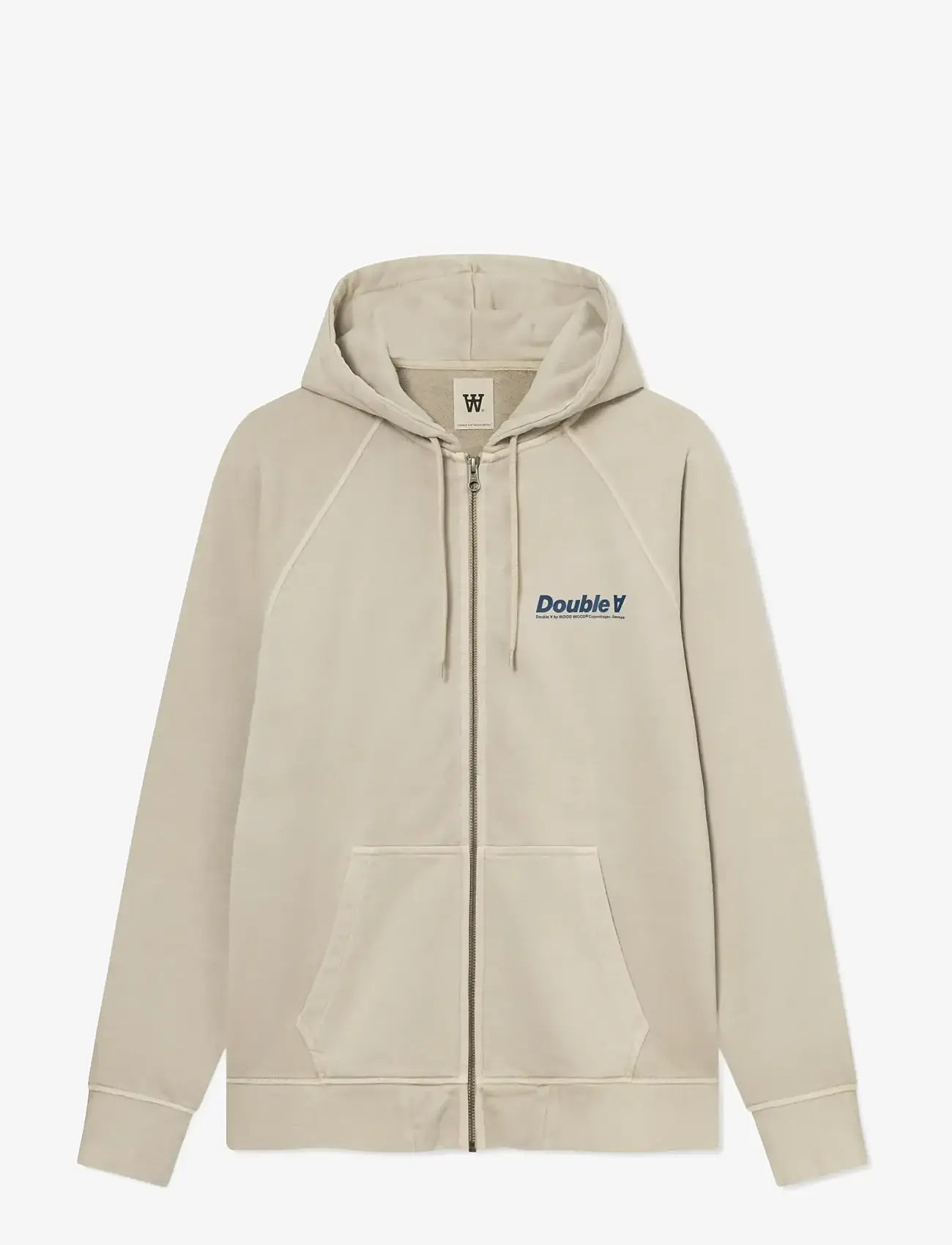 WOOD WOOD - WWSven zipper hoodie 25317 - hoodies - moonstruck - 1