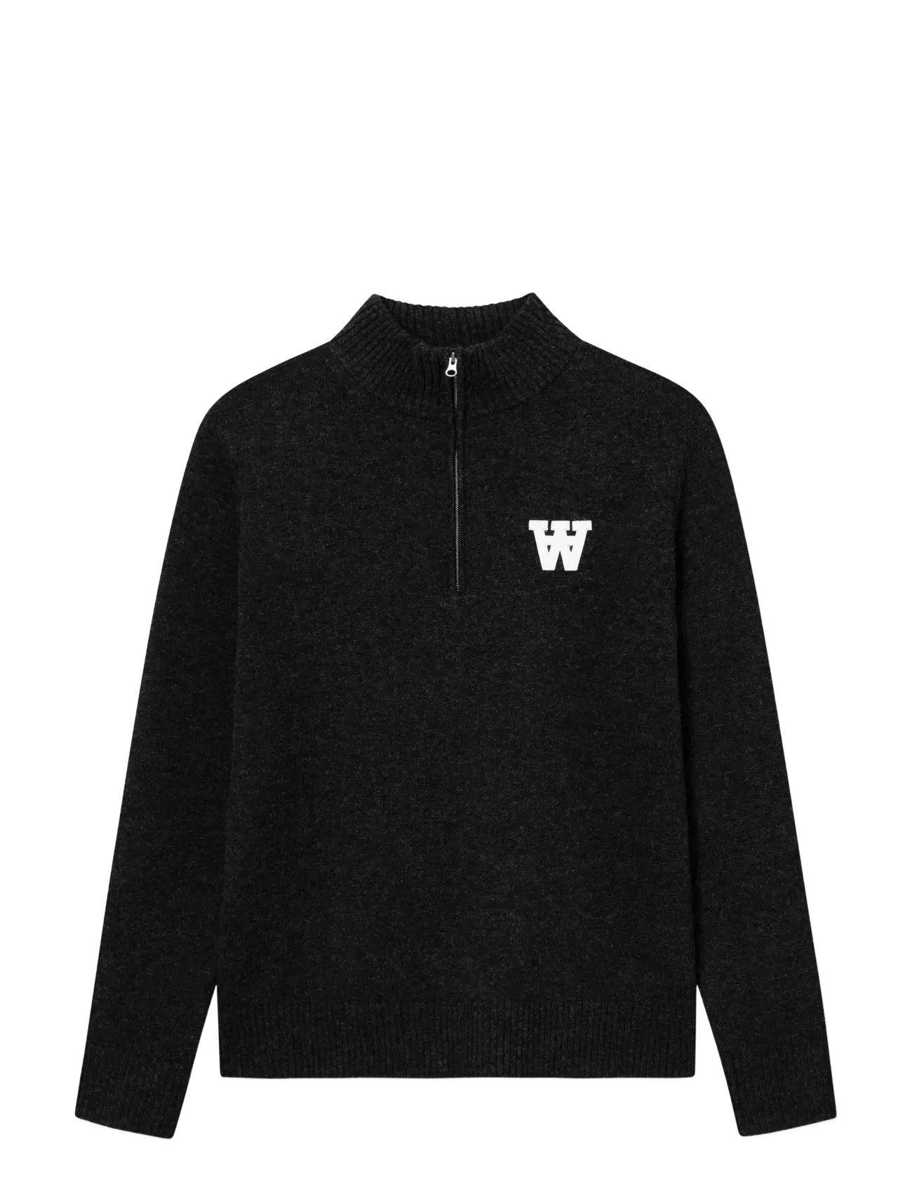 WOOD WOOD Wwtay Half Zipper 25081 Schwarz - S - Herren