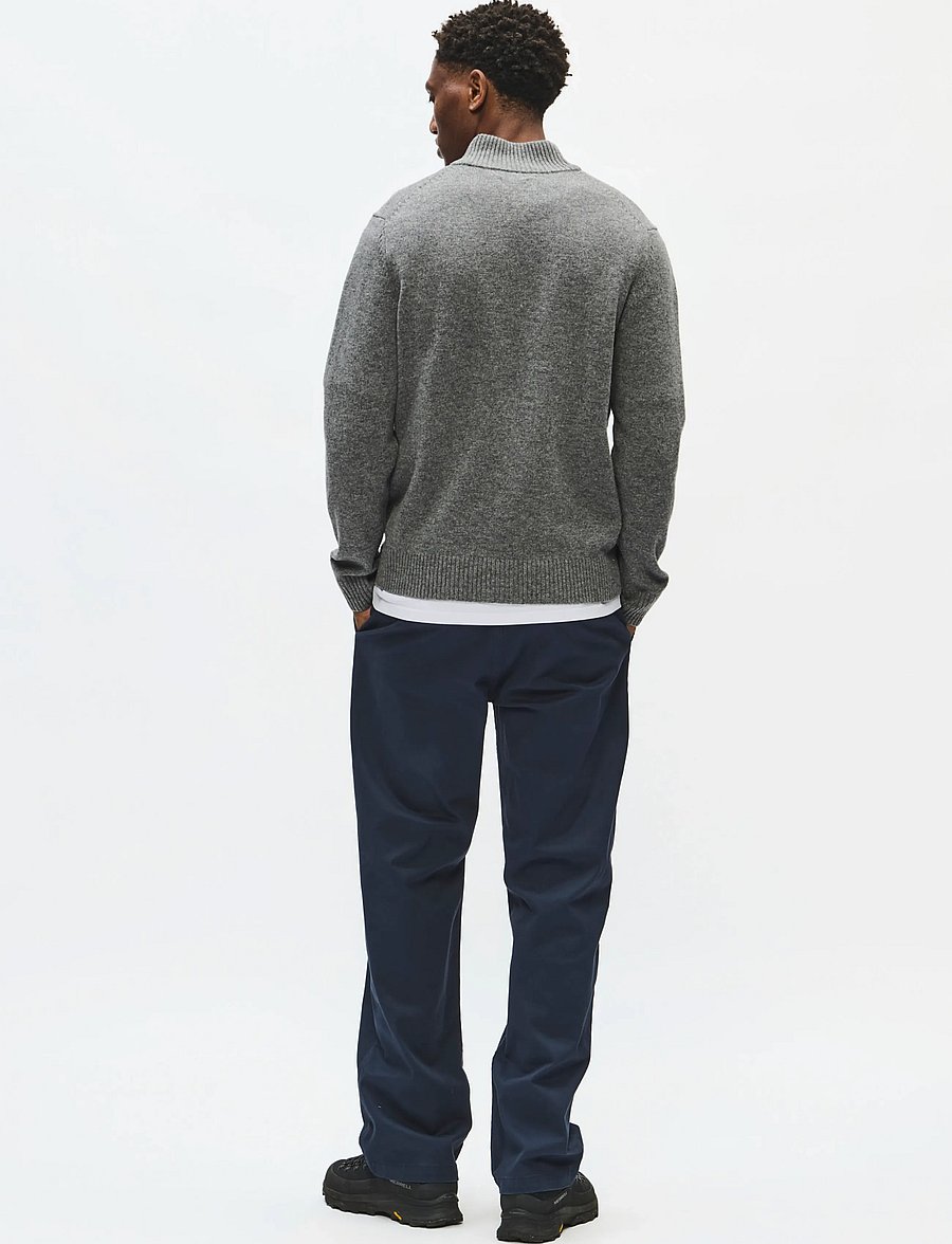 WOOD WOOD - WWTay half zipper 25081 - half zip jumpers - light melange grey - 3
