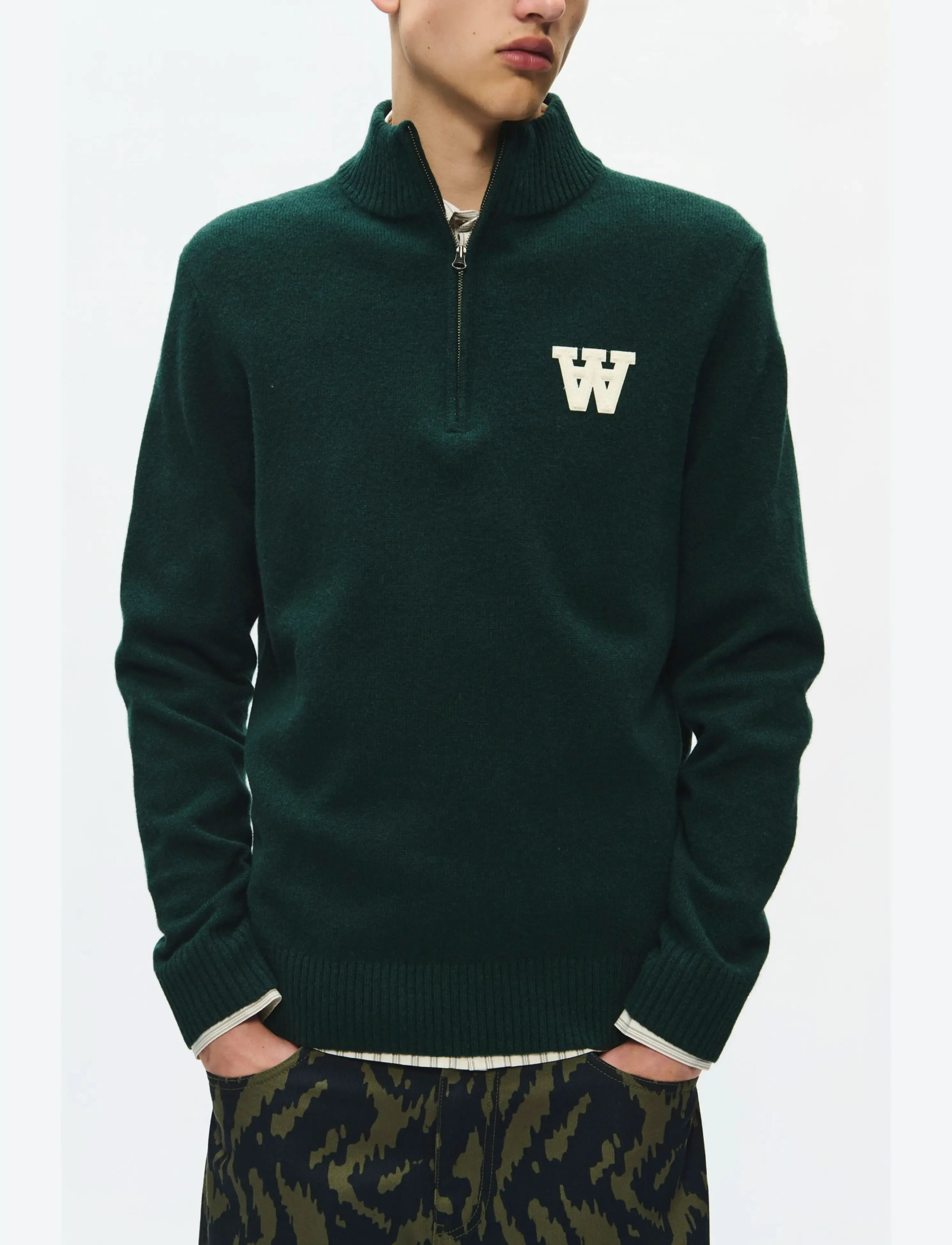 WOOD WOOD - WWTay half zipper 25081 - pullover mit halbem reißverschluss - ponderosa pine - 4
