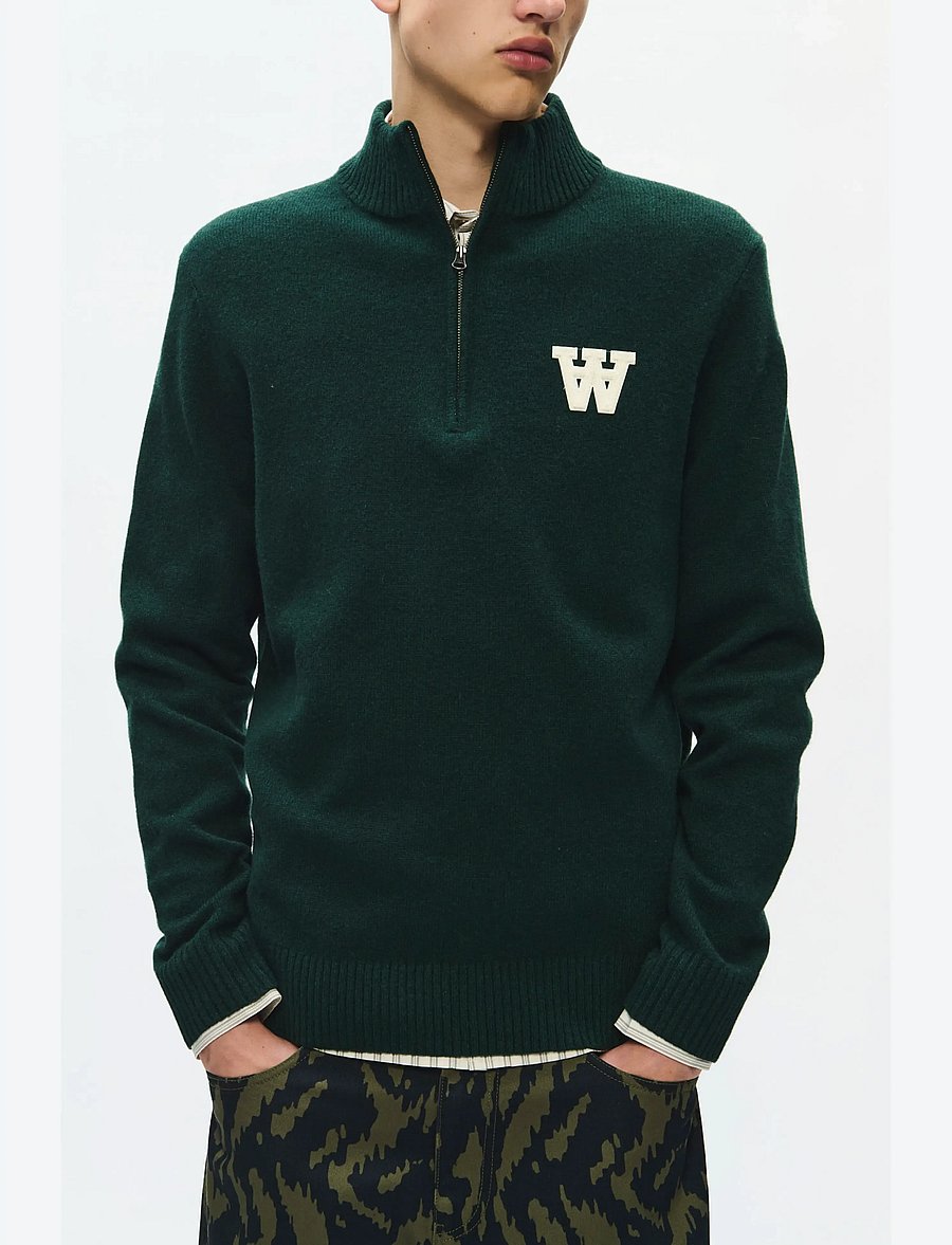WOOD WOOD - WWTay half zipper 25081 - poolpika lukuga džemprid - ponderosa pine - 5