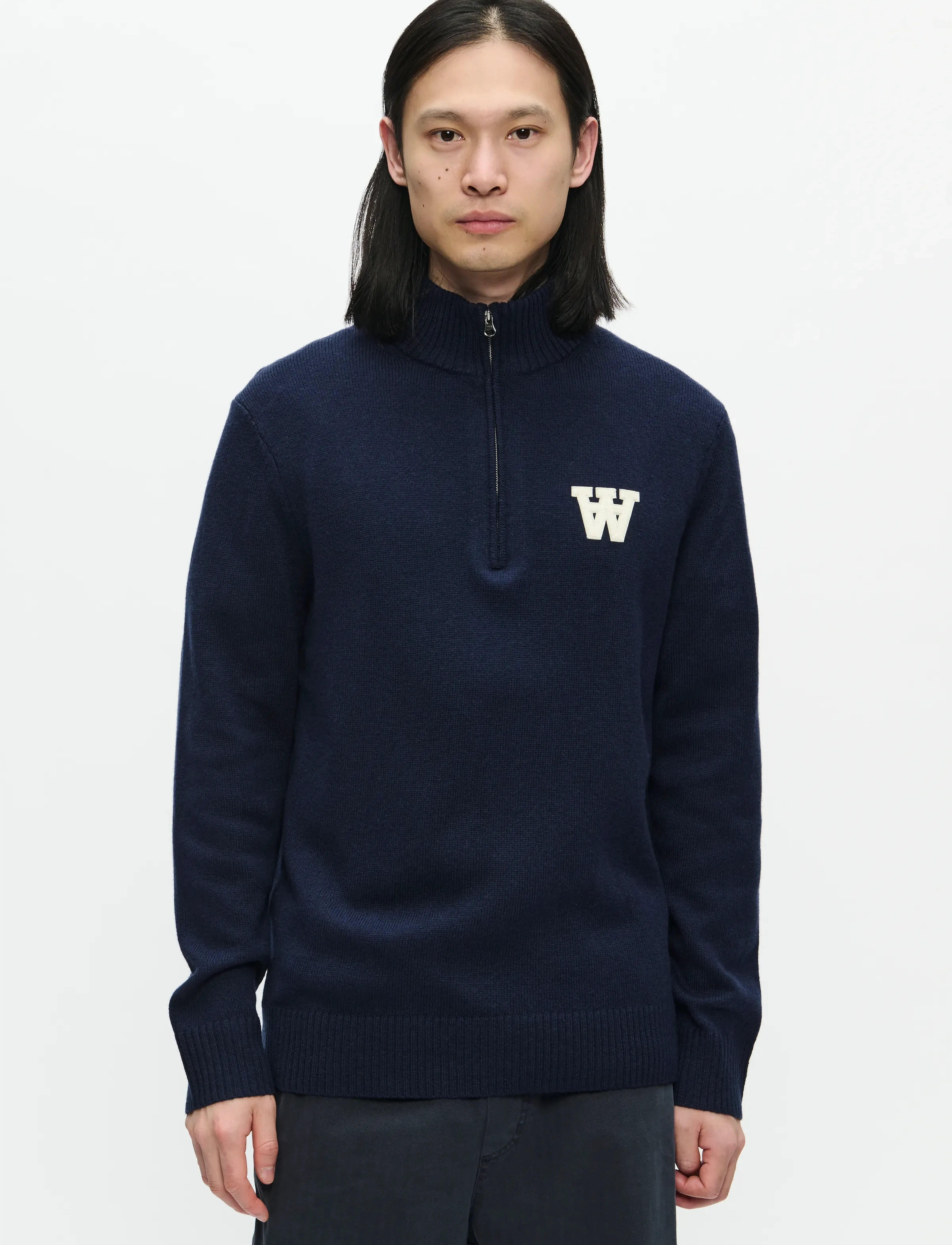WOOD WOOD WWTay half zipper 25081 - Apsipirkite pagal stilių - SALUTE / navy