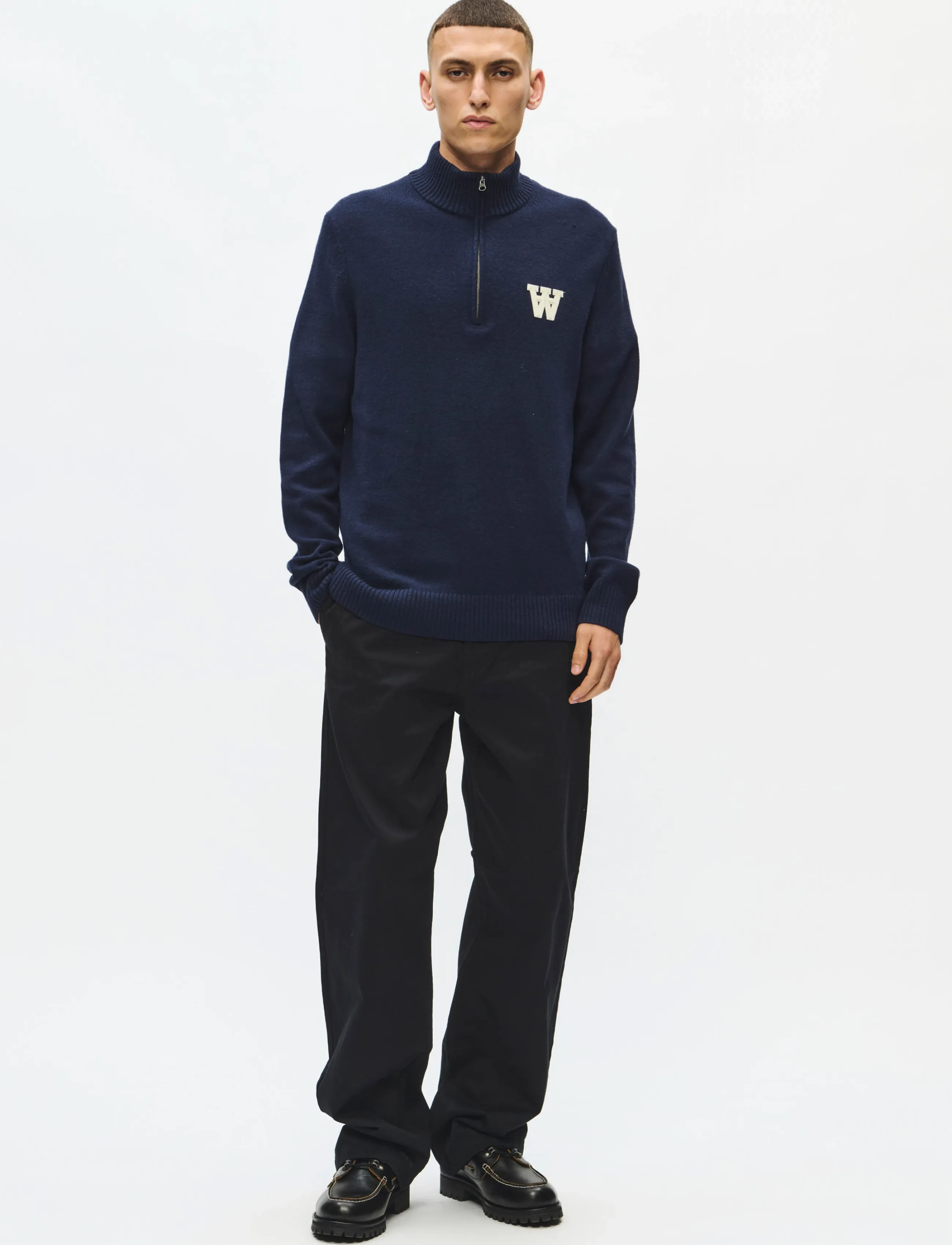 WOOD WOOD - WWTay half zipper 25081 - poolpika lukuga džemprid - salute - 2