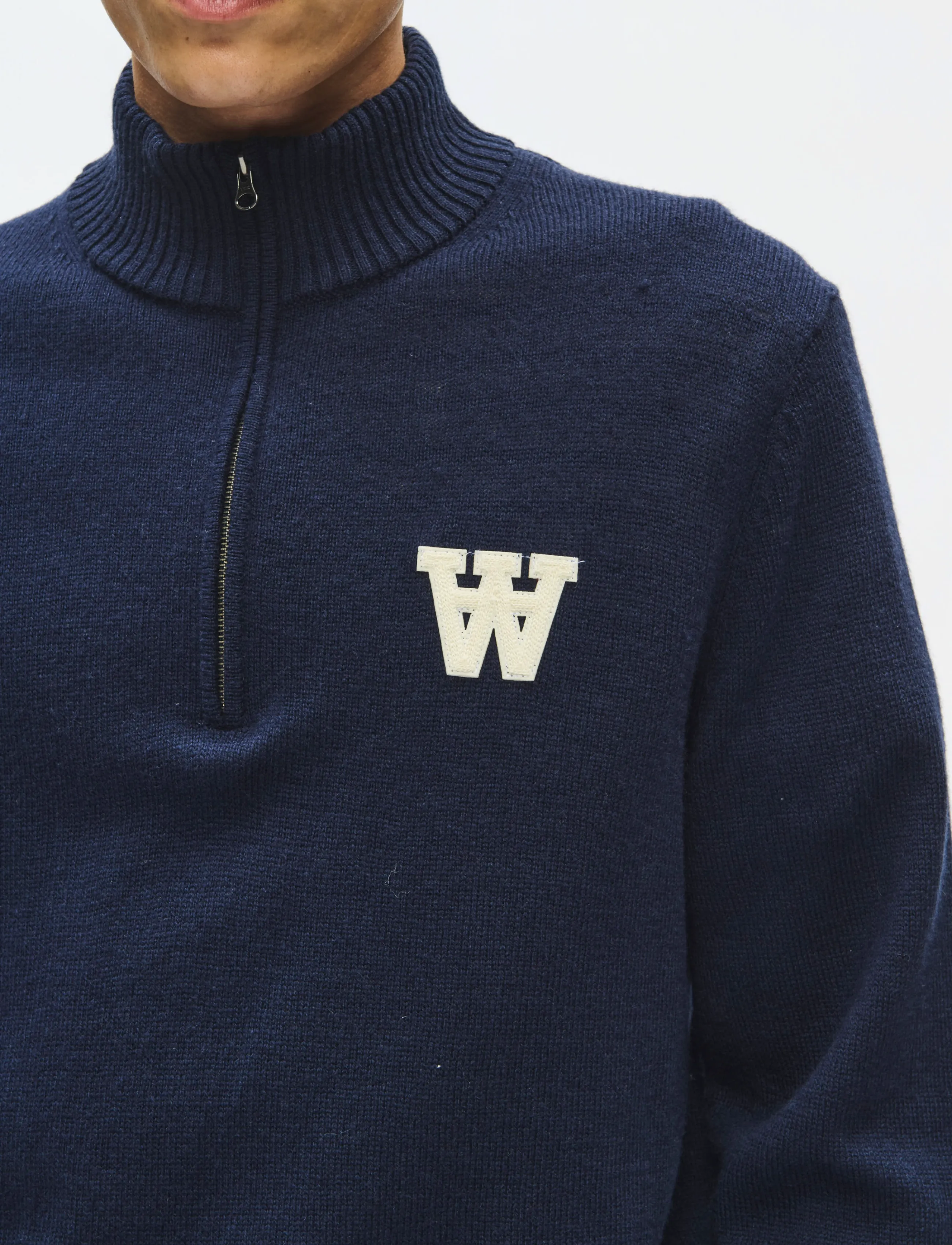 WOOD WOOD - WWTay half zipper 25081 - poolpika lukuga džemprid - salute - 4