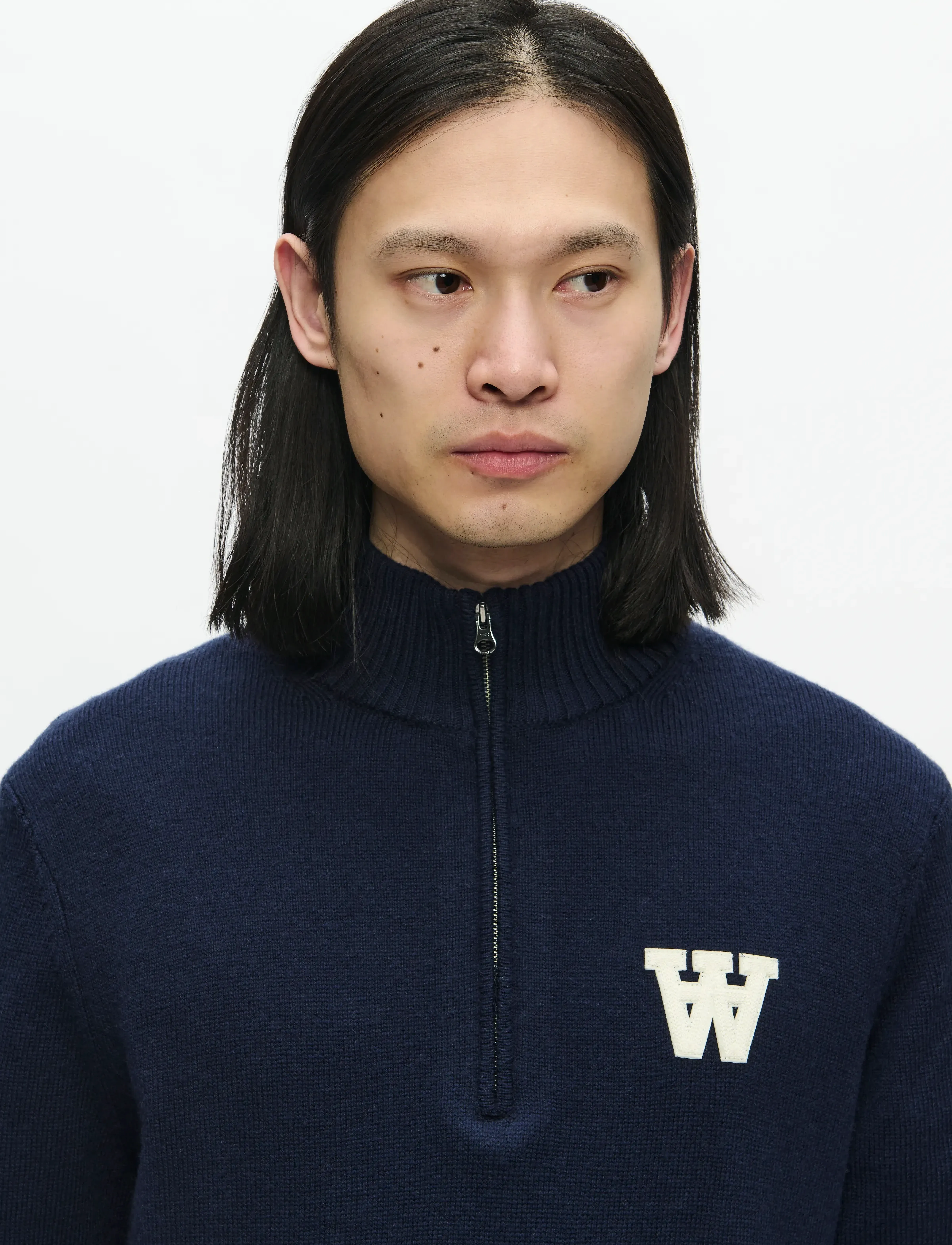 WOOD WOOD - WWTay half zipper 25081 - halfzip strik - salute - 4
