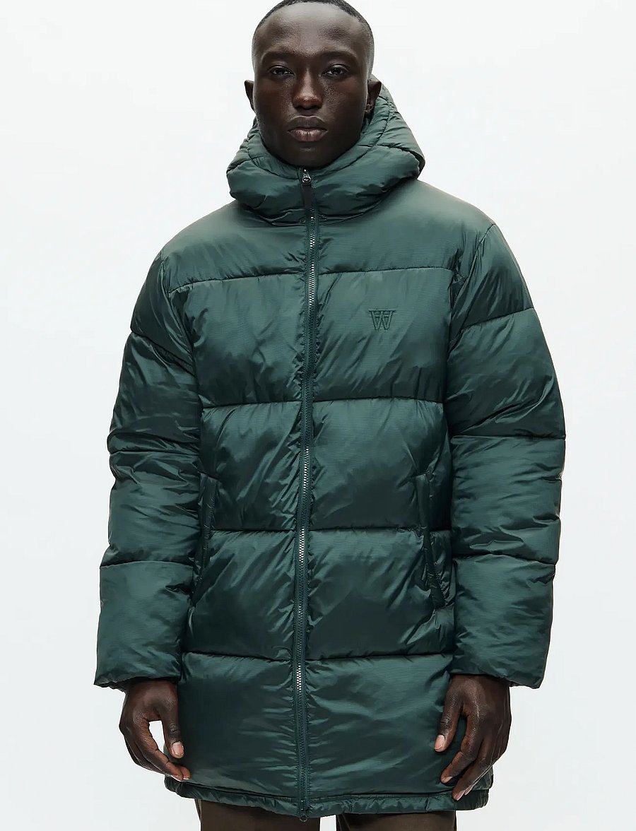 WOOD WOOD - WWClaus puffer coat 25233 - daunenjacken - green gables - 0