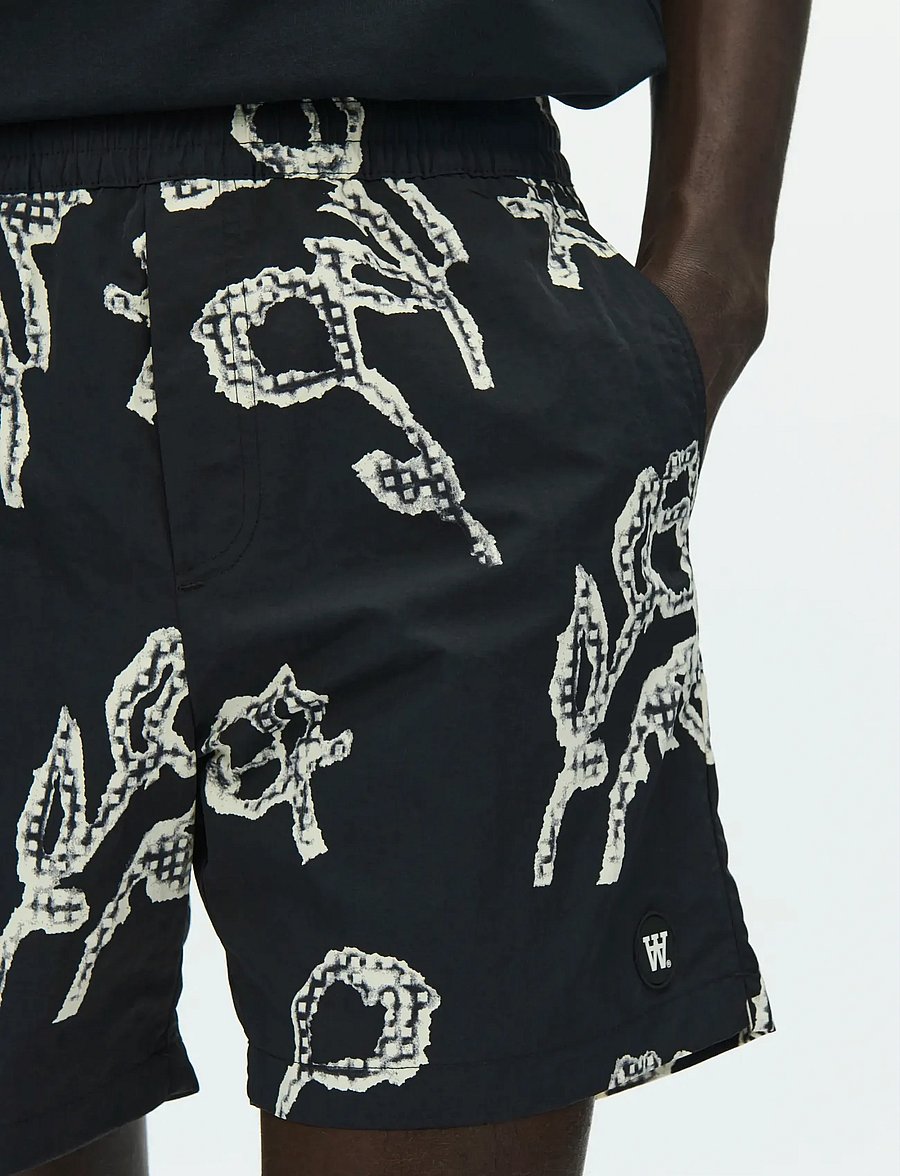 WOOD WOOD - WWDub swim trunks AOP 25347 - badebukser - white rose - 5