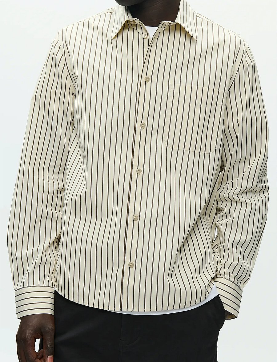 WOOD WOOD - WWAdrian shirt 25115 - randiga skjortor - desert palm stripe - 4
