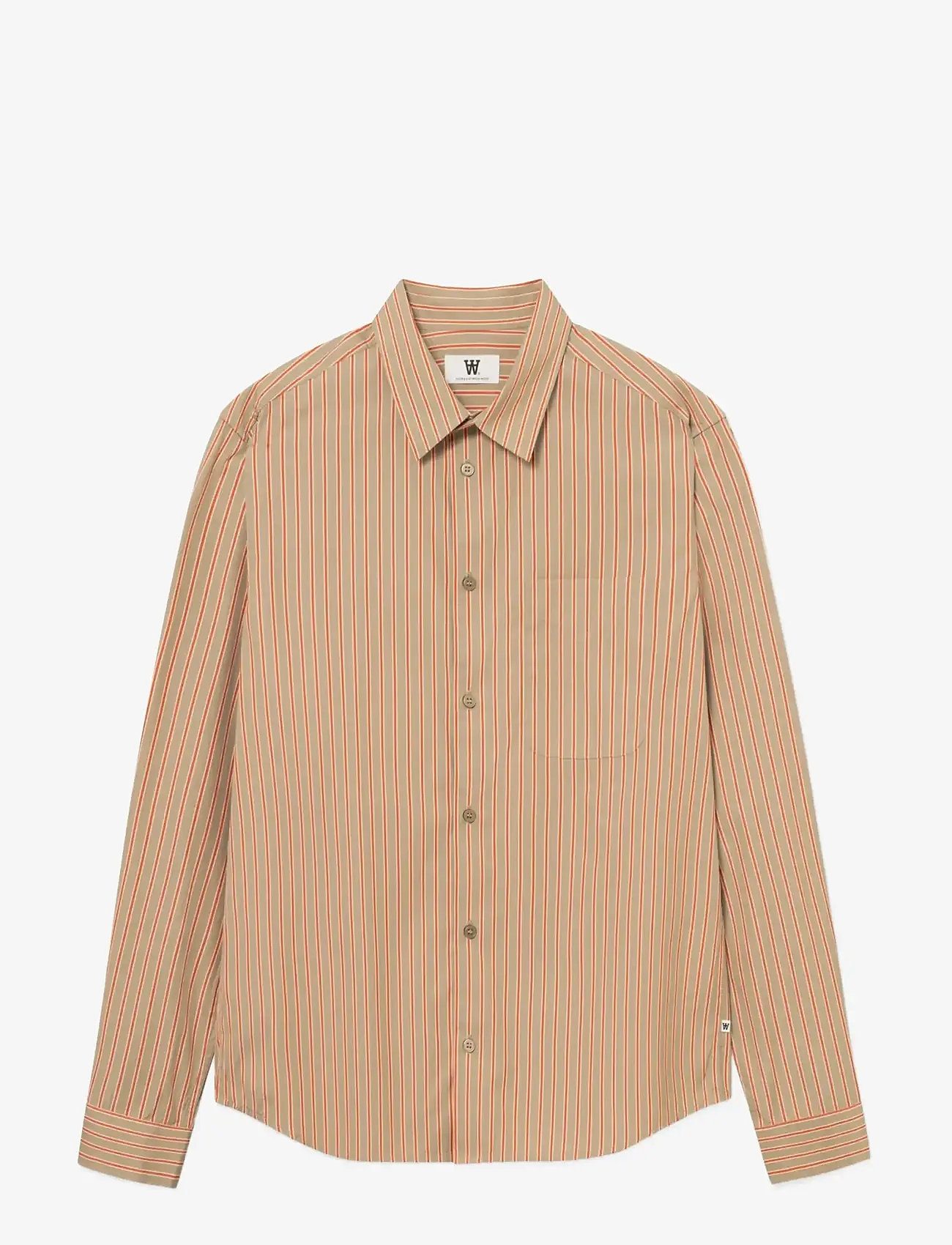 WOOD WOOD - WWAdrian shirt 25115 - gestreepte overhemden - poinciana stripe - 1