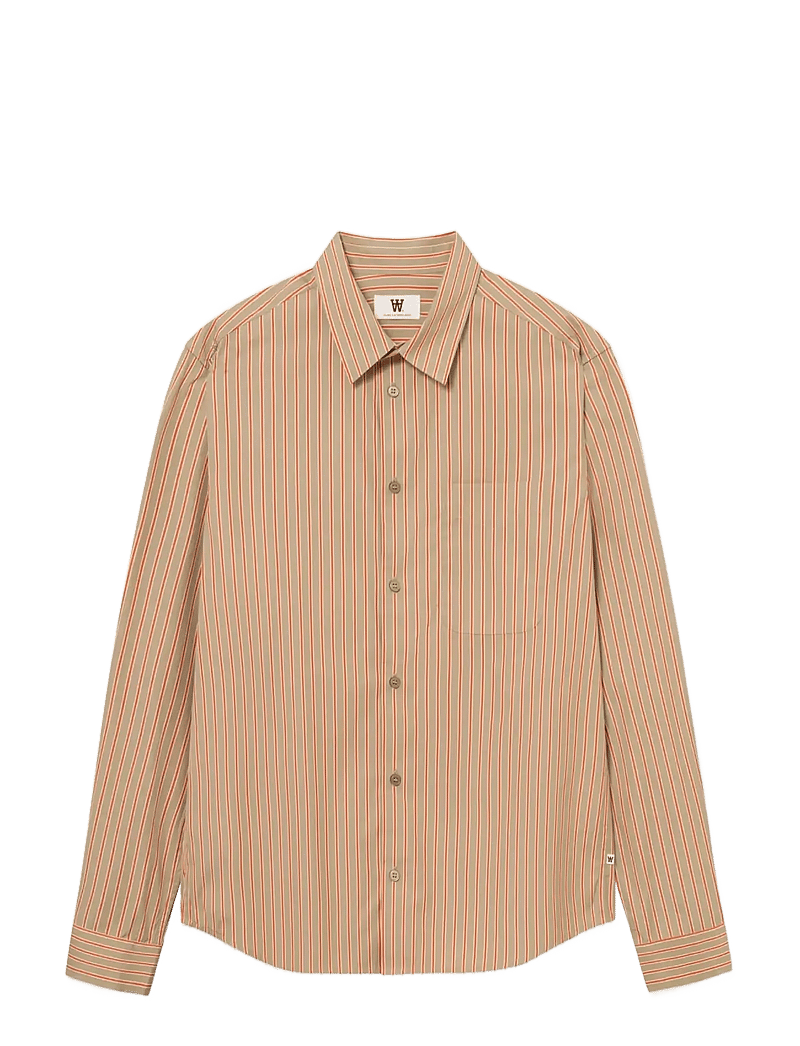 WOOD WOOD - WWAdrian shirt 25115 - gestreepte overhemden - poinciana stripe - 1