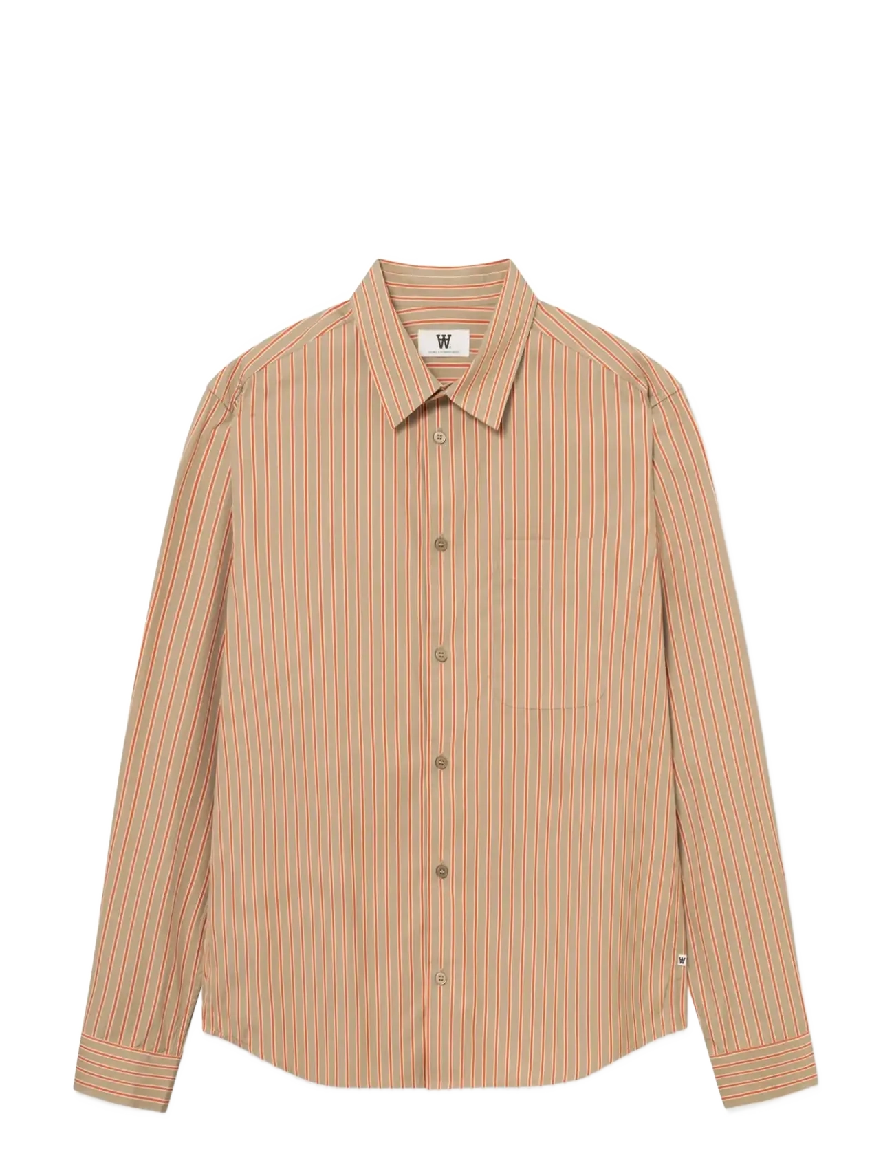 WOOD WOOD WWAdrian shirt 25115 - Tøj - POINCIANA STRIPE / multi