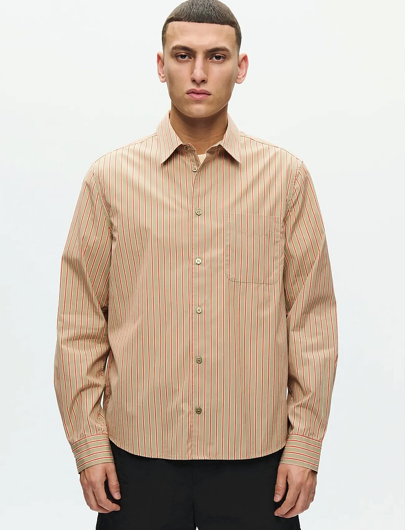 WOOD WOOD - WWAdrian shirt 25115 - gestreepte overhemden - poinciana stripe - 0