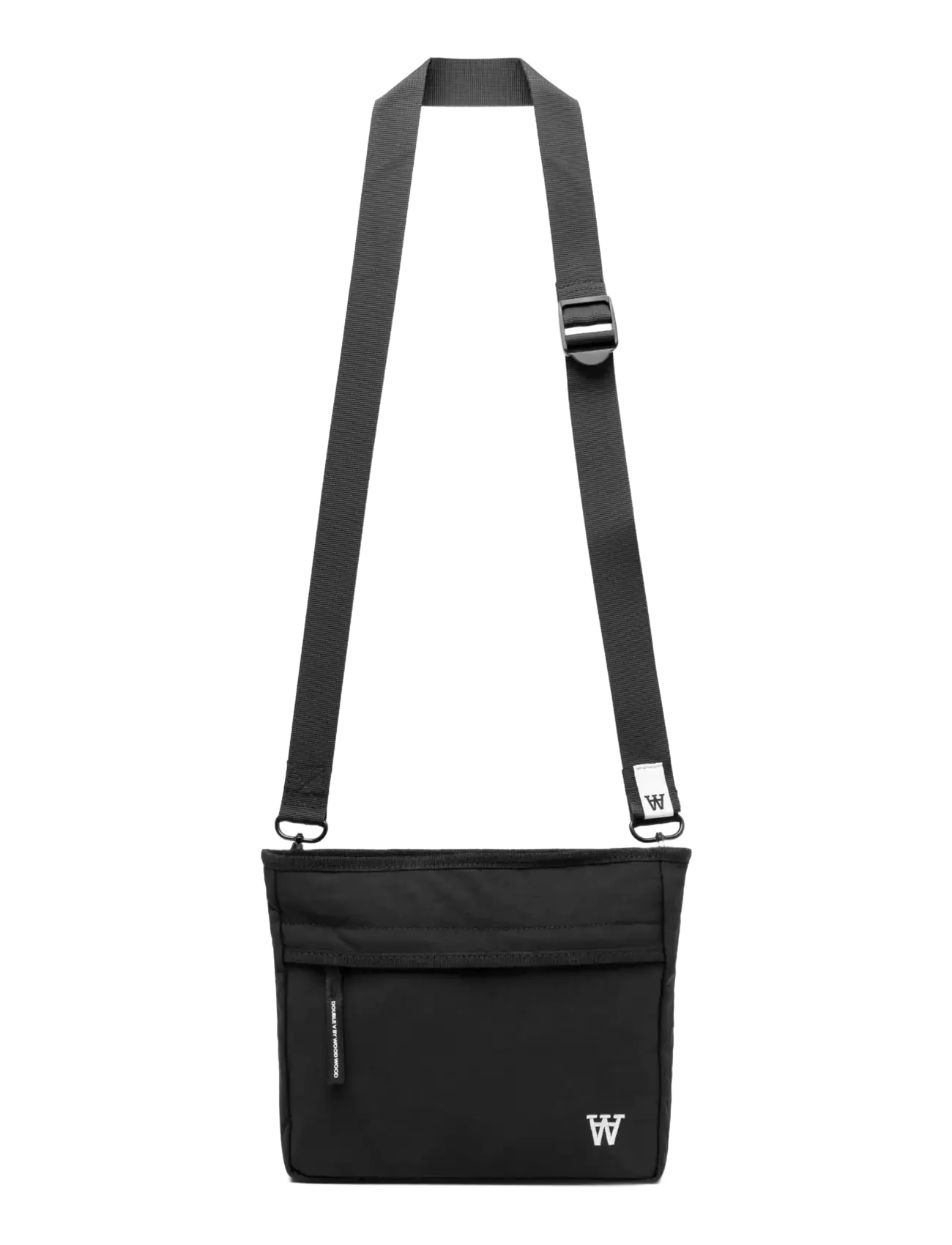 WOOD WOOD WWFlorian side bag 25346 - Midjevesker - BLACK / black