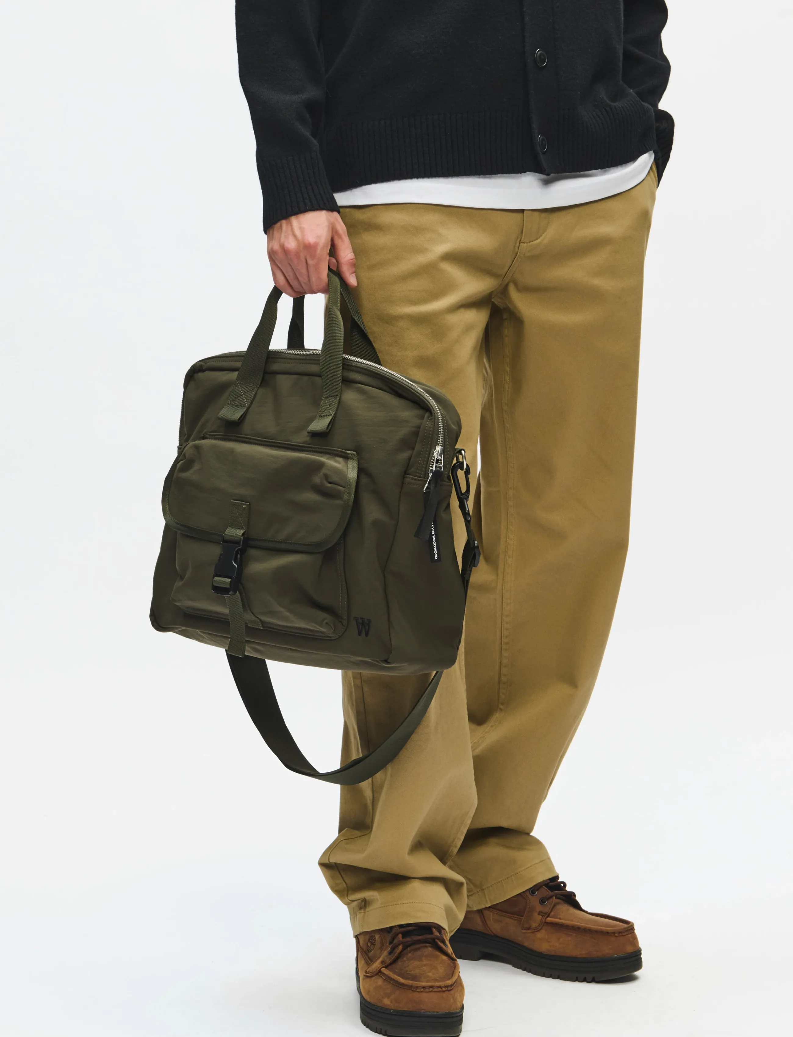 WOOD WOOD - WWWolfgang briefcase 25346 - crossbody kotid - grape leaf - 4
