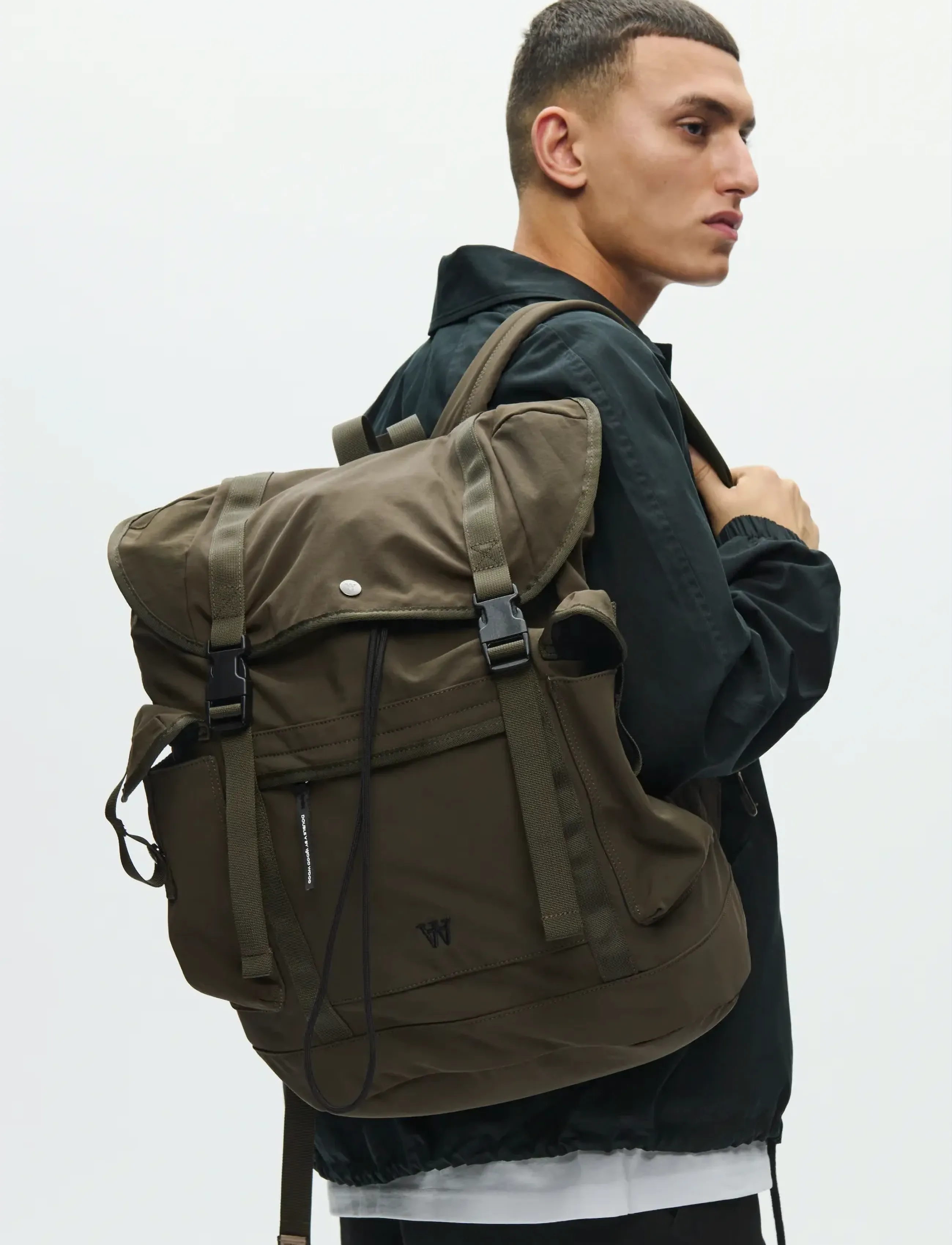 WOOD WOOD WWKarl rucksack 25346 - Bags - GRAPE LEAF / khaki/green