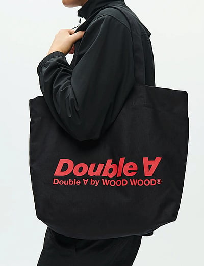 WOOD WOOD WWConner italic tote bag 25306 - Carry Bags - BLACK / black