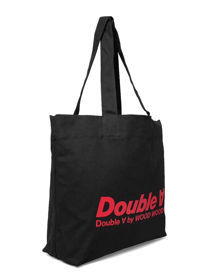 WOOD WOOD - WWConner italic tote bag 25306 - shoppa efter stil - black - 3