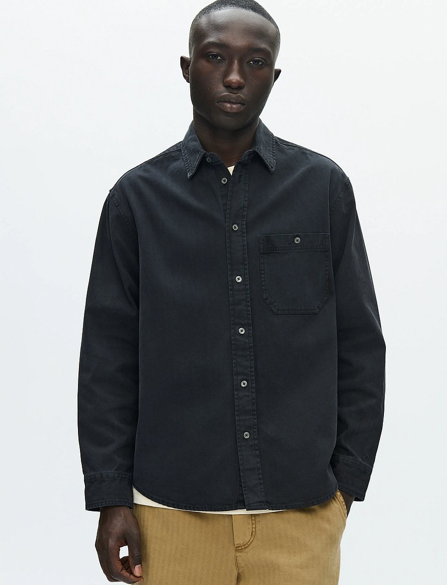 WOOD WOOD - WWCooper shirt 25189 - shop efter stil - black - 0
