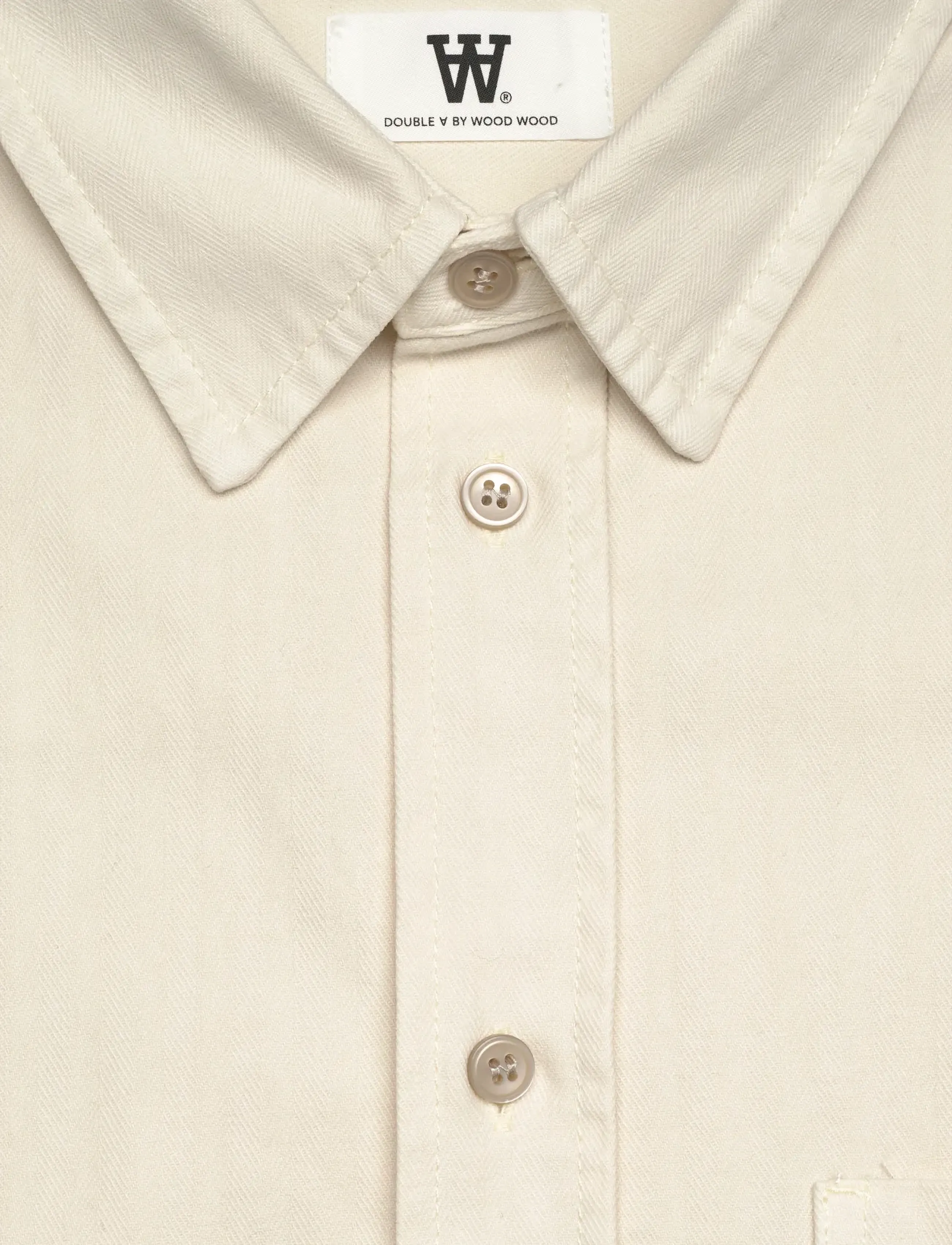 WOOD WOOD - WWCooper shirt 25189 - shoppa efter stil - marshmallow - 1