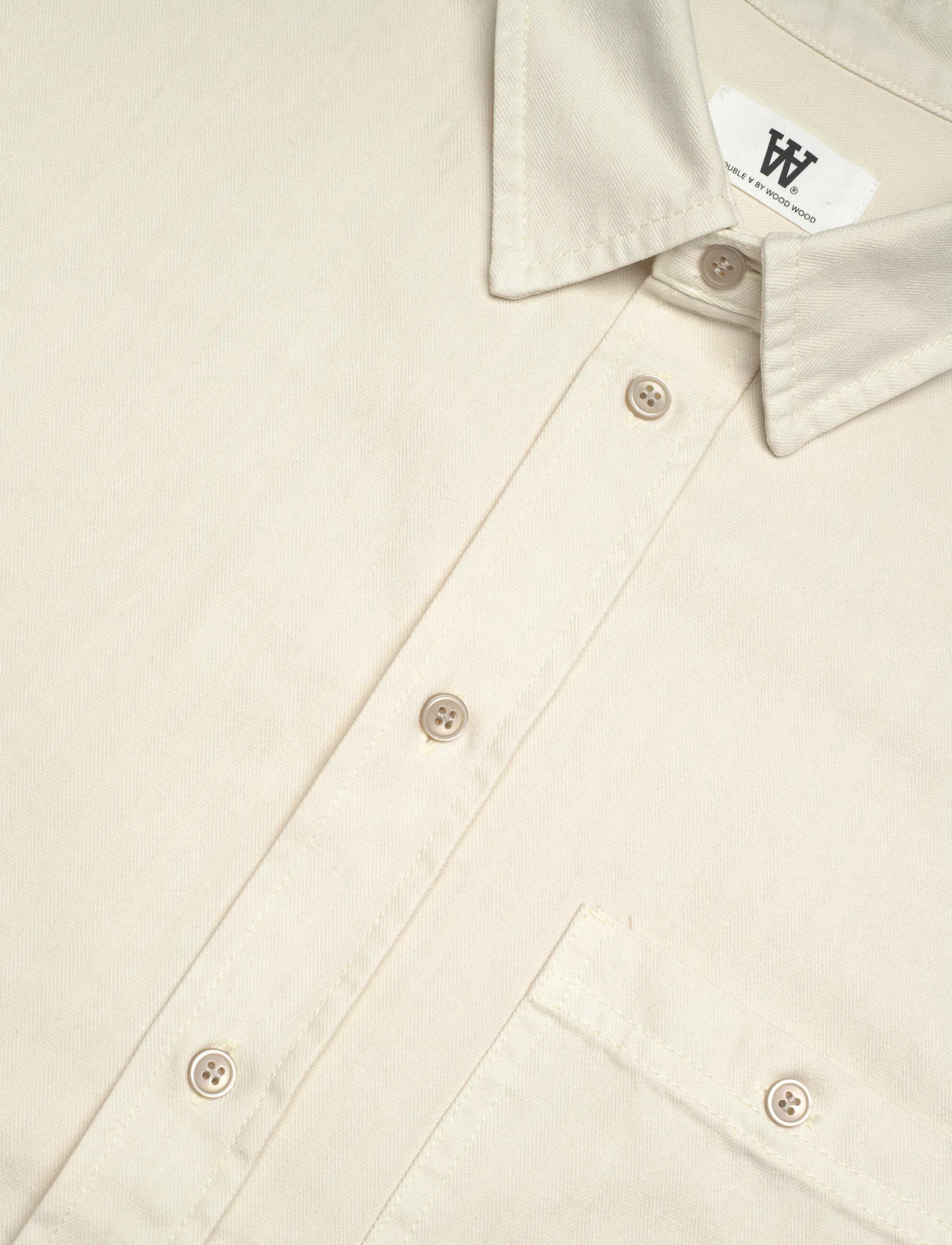 WOOD WOOD - WWCooper shirt 25189 - shoppa efter stil - marshmallow - 2