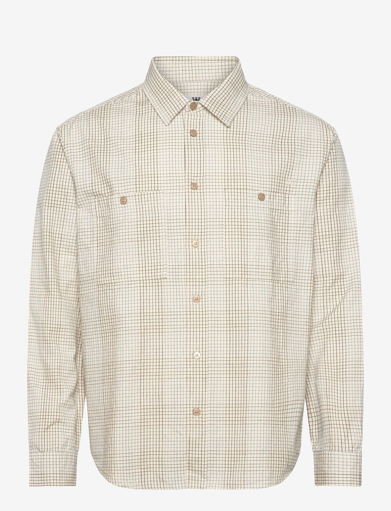 WOOD WOOD - WWCooper shirt 25336 - rūtaini krekli - slate check - 0