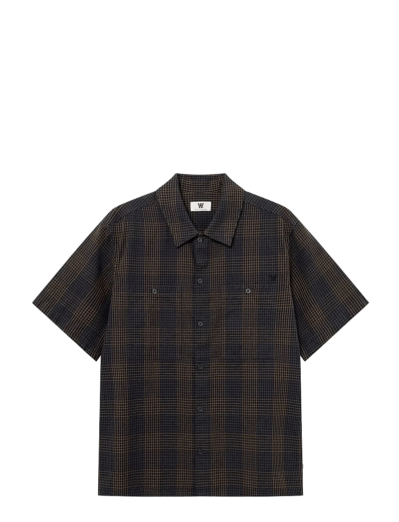 WOOD WOOD - WWCooper SS shirt 25336 - ruudulised särgid - ermine check - 1