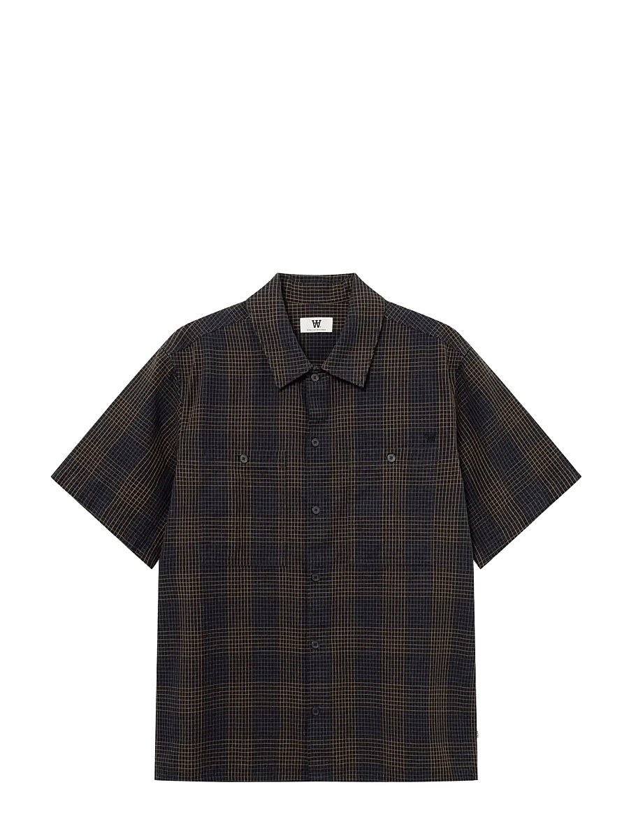 WOOD WOOD - WWCooper SS shirt 25336 - rutiga skjortor - ermine check - 1