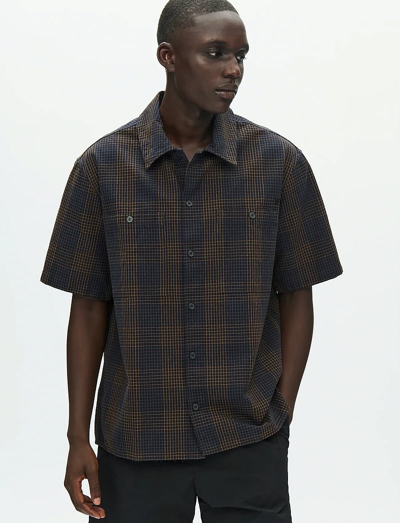 WOOD WOOD - WWCooper SS shirt 25336 - ruudulised särgid - ermine check - 0