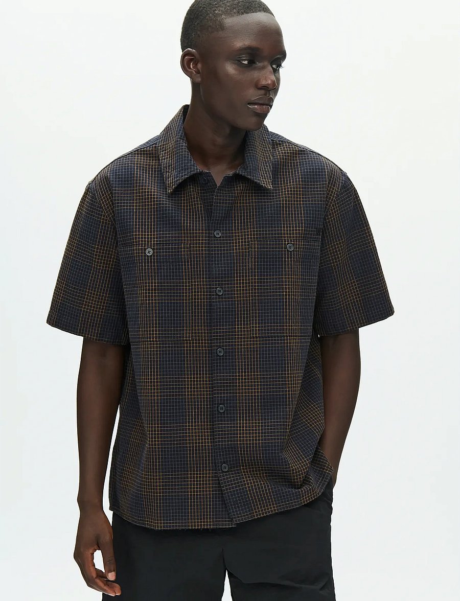 WOOD WOOD - WWCooper SS shirt 25336 - rutiga skjortor - ermine check - 0