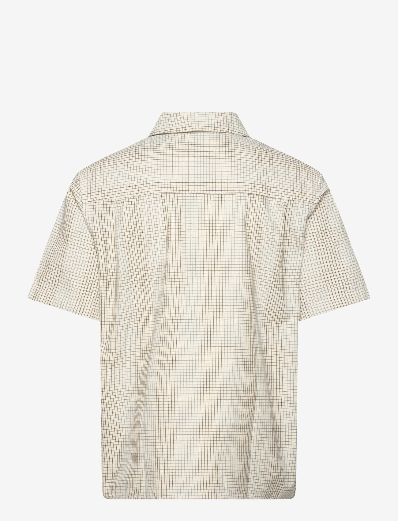 WOOD WOOD - WWCooper SS shirt 25336 - rutiga skjortor - slate check - 1