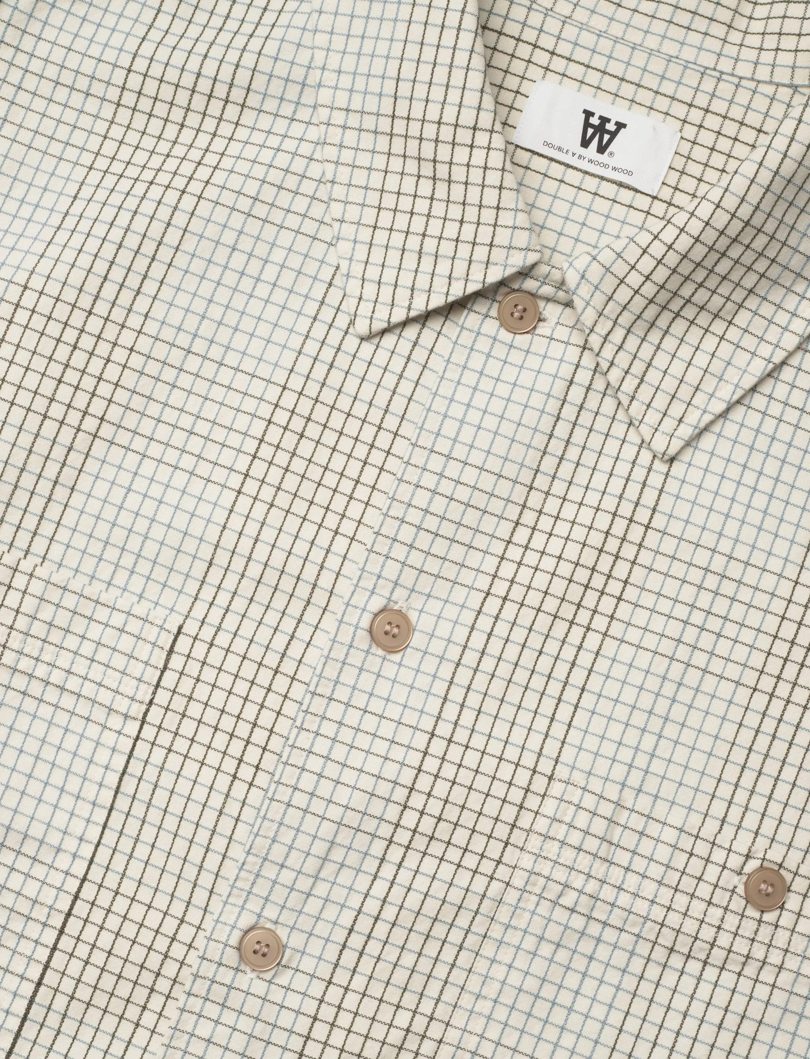WOOD WOOD - WWCooper SS shirt 25336 - checkered shirts - slate check - 3