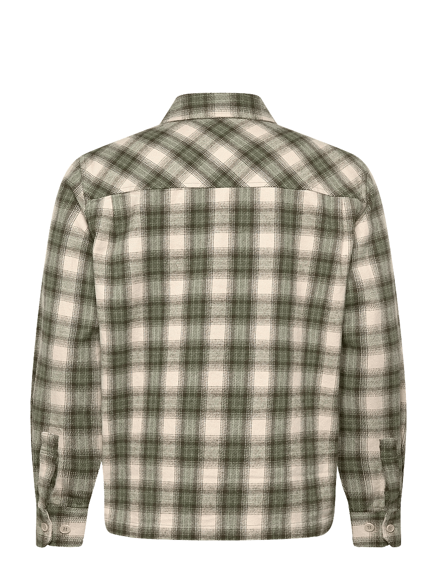 WOOD WOOD - WWClay overshirt 25339 - flannel shirts - grape leaf check - 2