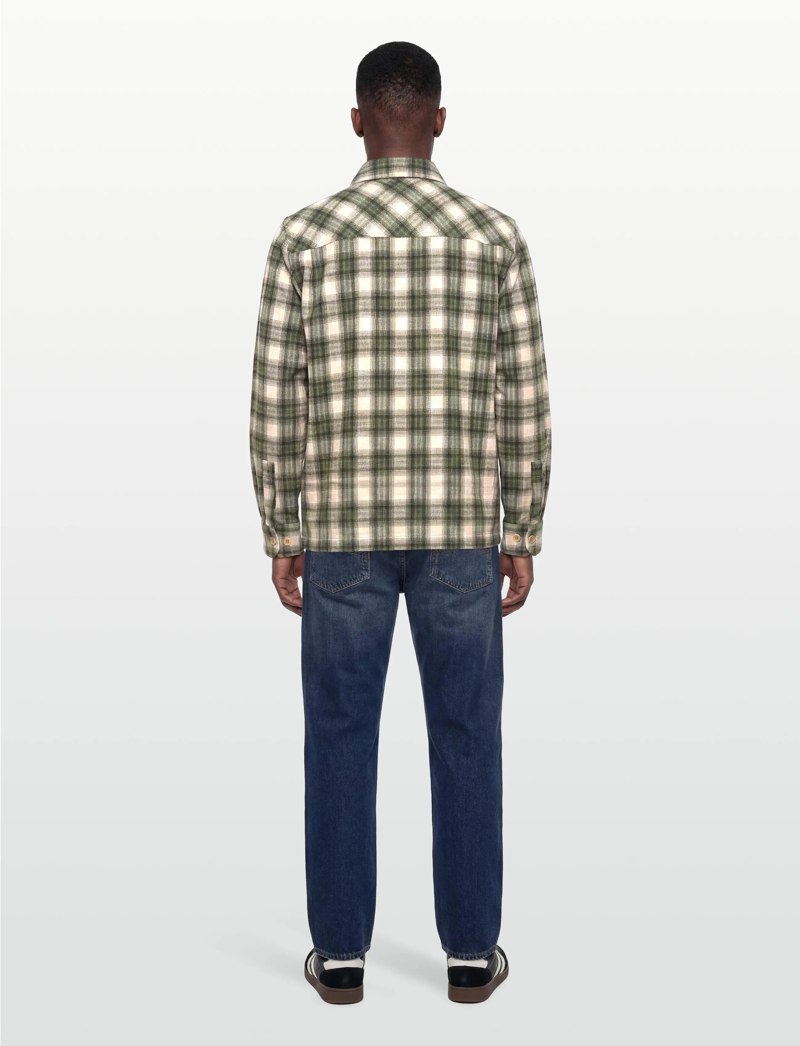 WOOD WOOD - WWClay overshirt 25339 - flanell-hemden - grape leaf check - 4