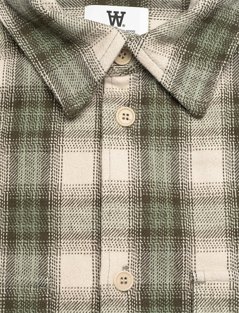 WOOD WOOD - WWClay overshirt 25339 - flannel shirts - grape leaf check - 2