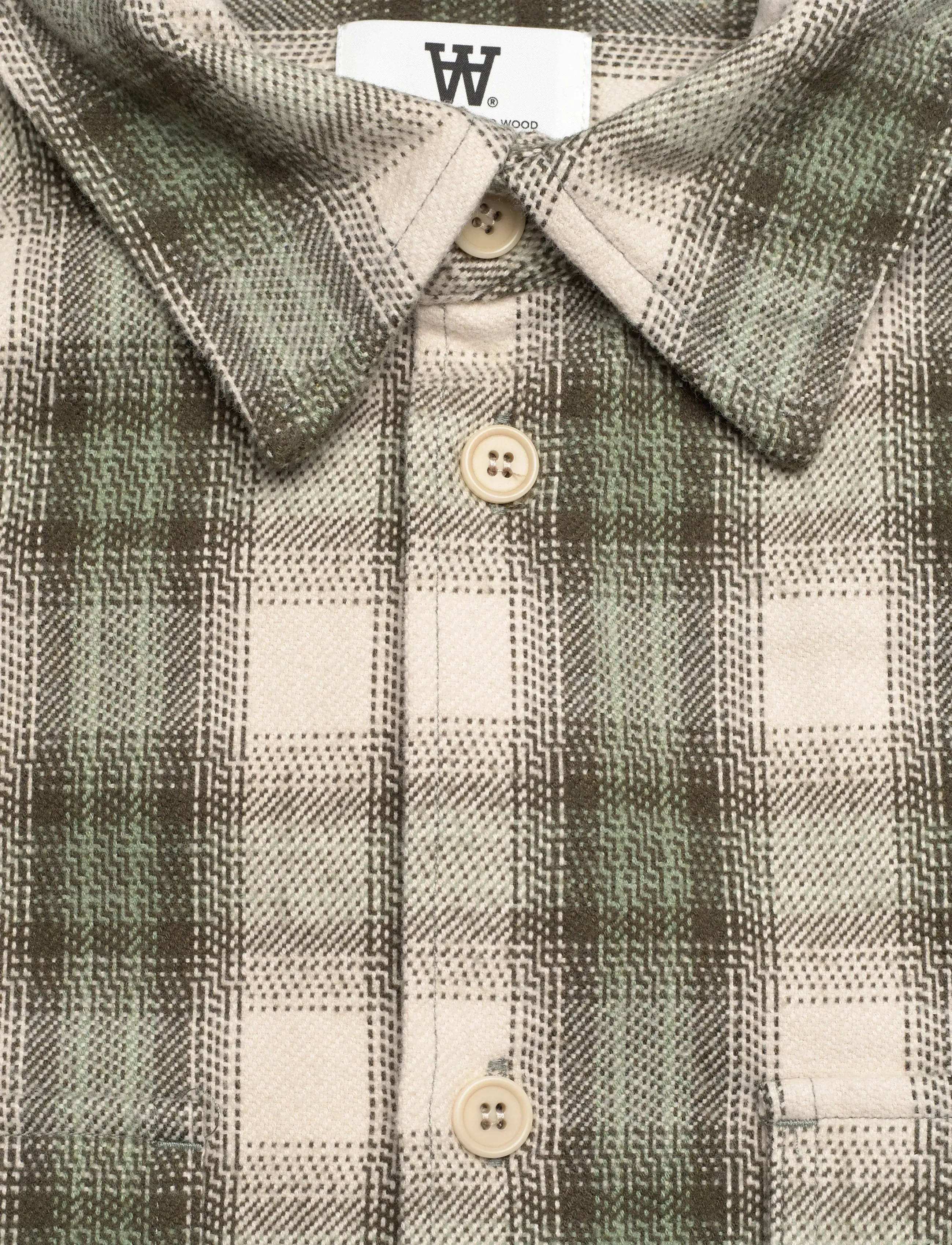WOOD WOOD - WWClay overshirt 25339 - flanell-hemden - grape leaf check - 5
