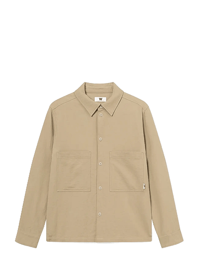 WOOD WOOD WWClay x overshirt 25340 - Overshirts - SENECA ROCK / beige