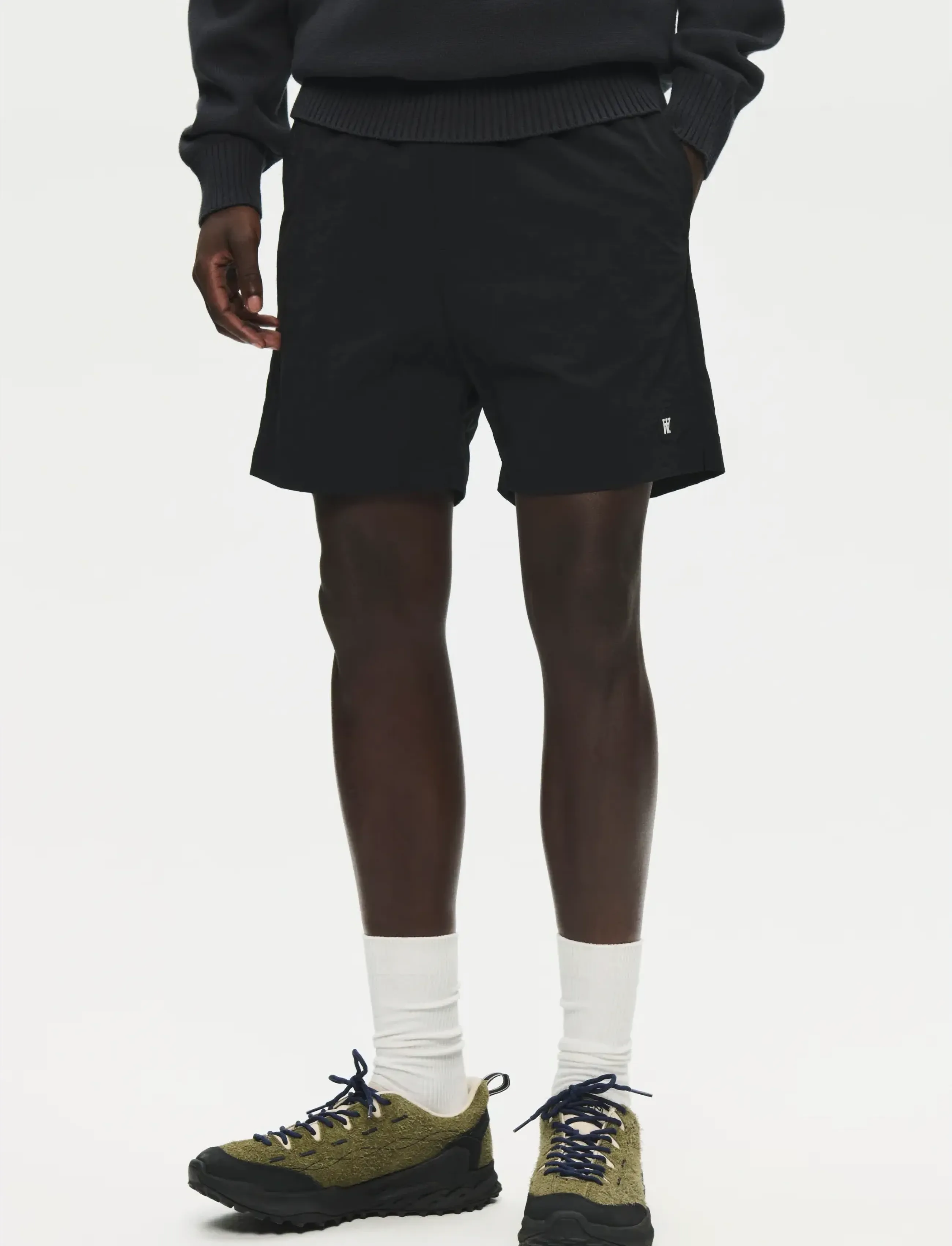 WOOD WOOD Wwdub Swim Trunks 25347, XL, Black, Sport Badetøj > Sport Swim Shorts, Herre