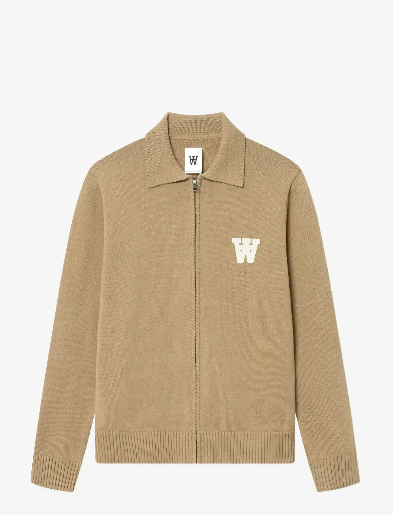 WOOD WOOD - WWTay zipper cardigan 25163 - lukuga džemprid - ermine - 1