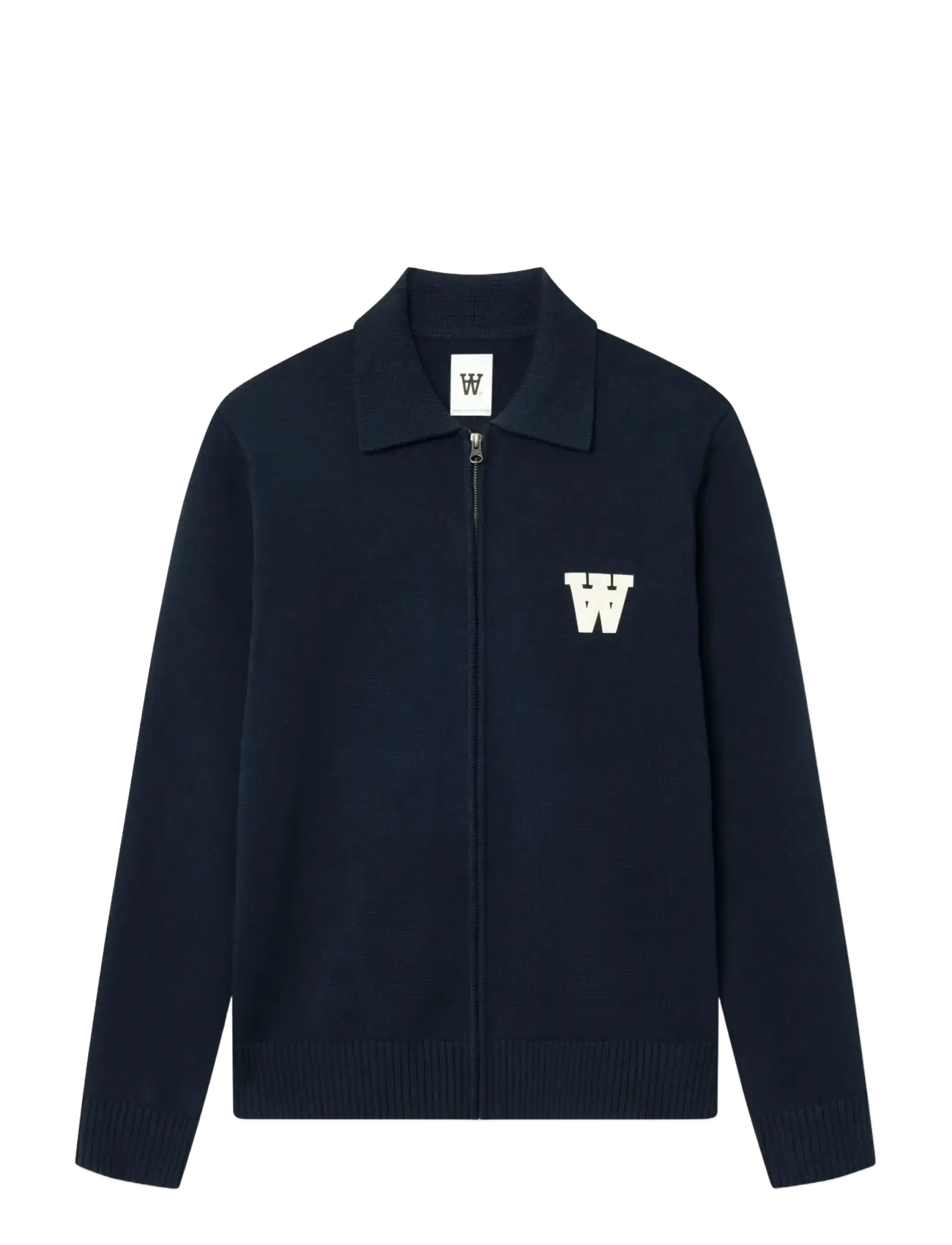 WOOD WOOD Wwtay Zipper Cardigan 25163 Navy - S - Herren