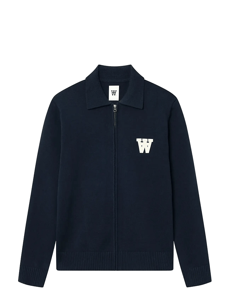 WOOD WOOD - WWTay zipper cardigan 25163 - full zip jumpers - salute - 1